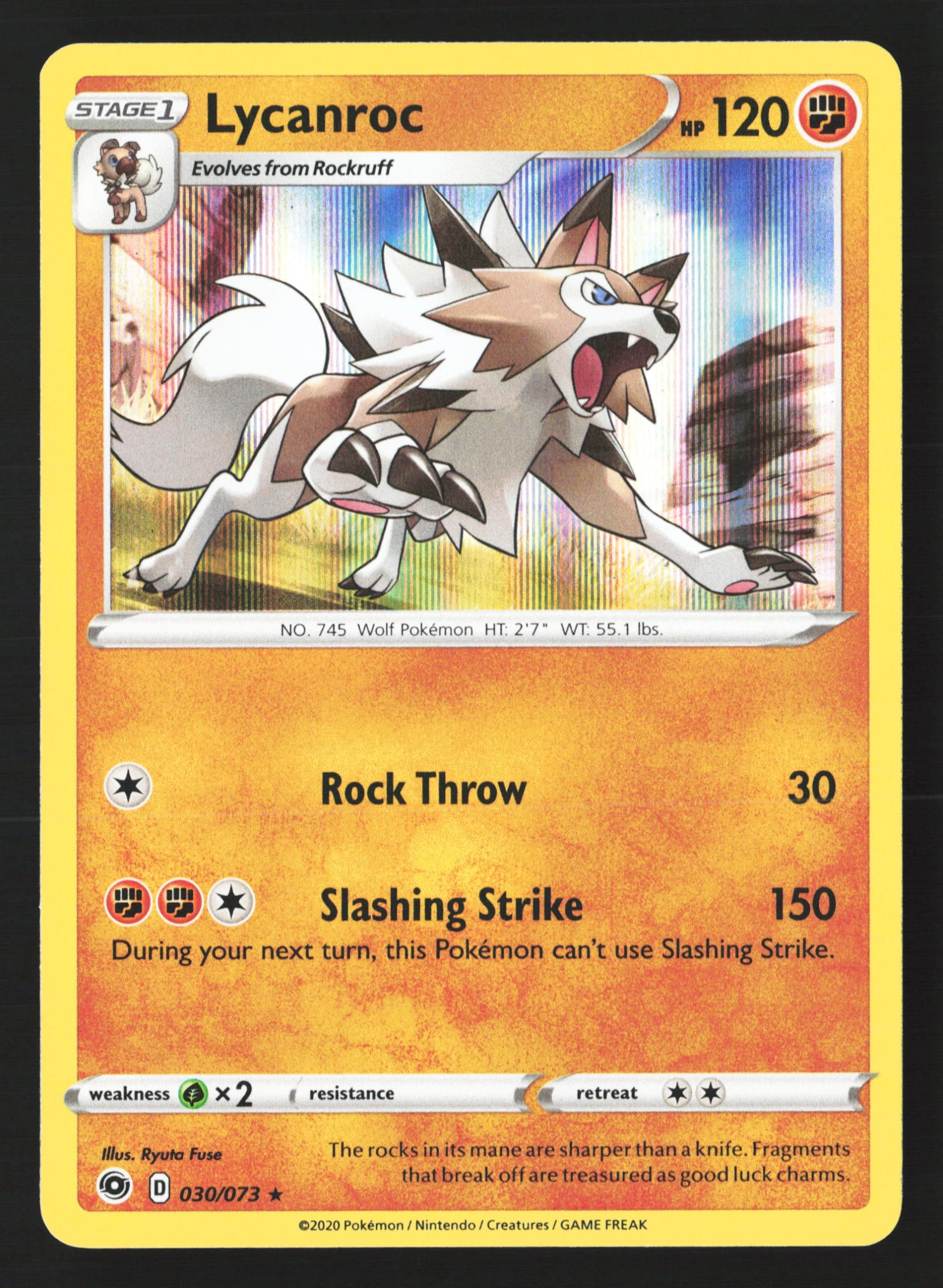 Lycanroc (CPA 030) — Voorkant