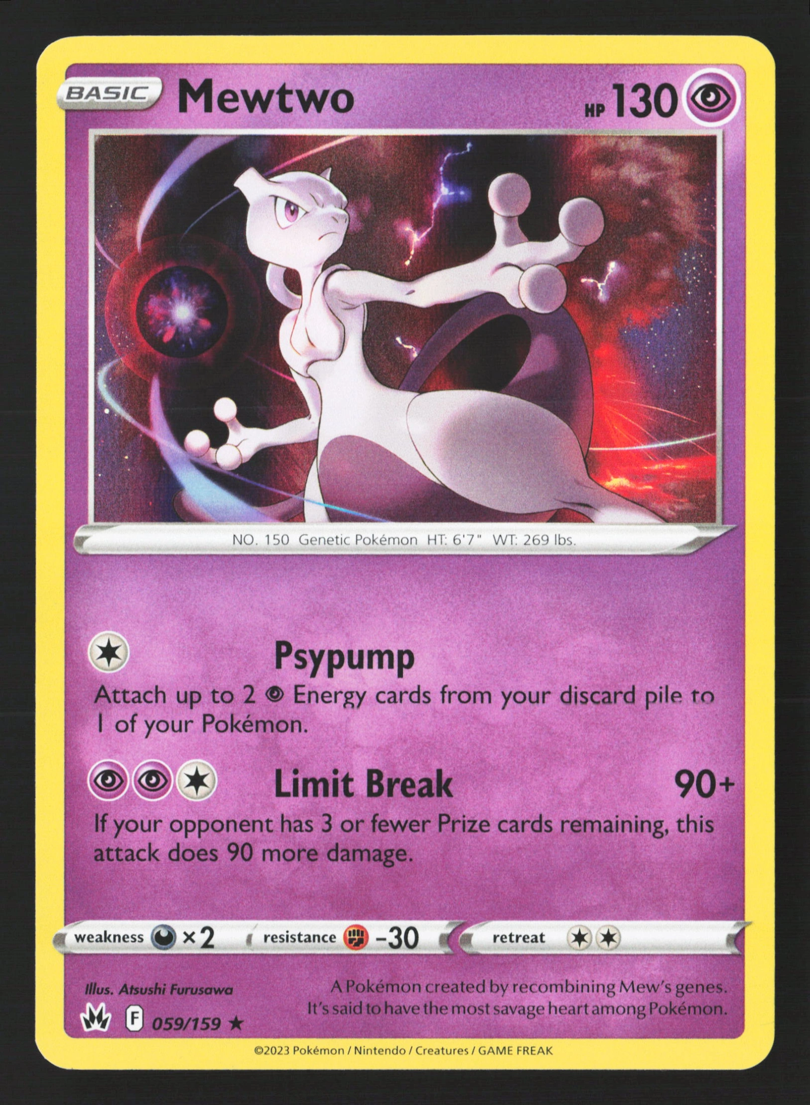 Mewtwo (CRZ 059) — Voorkant