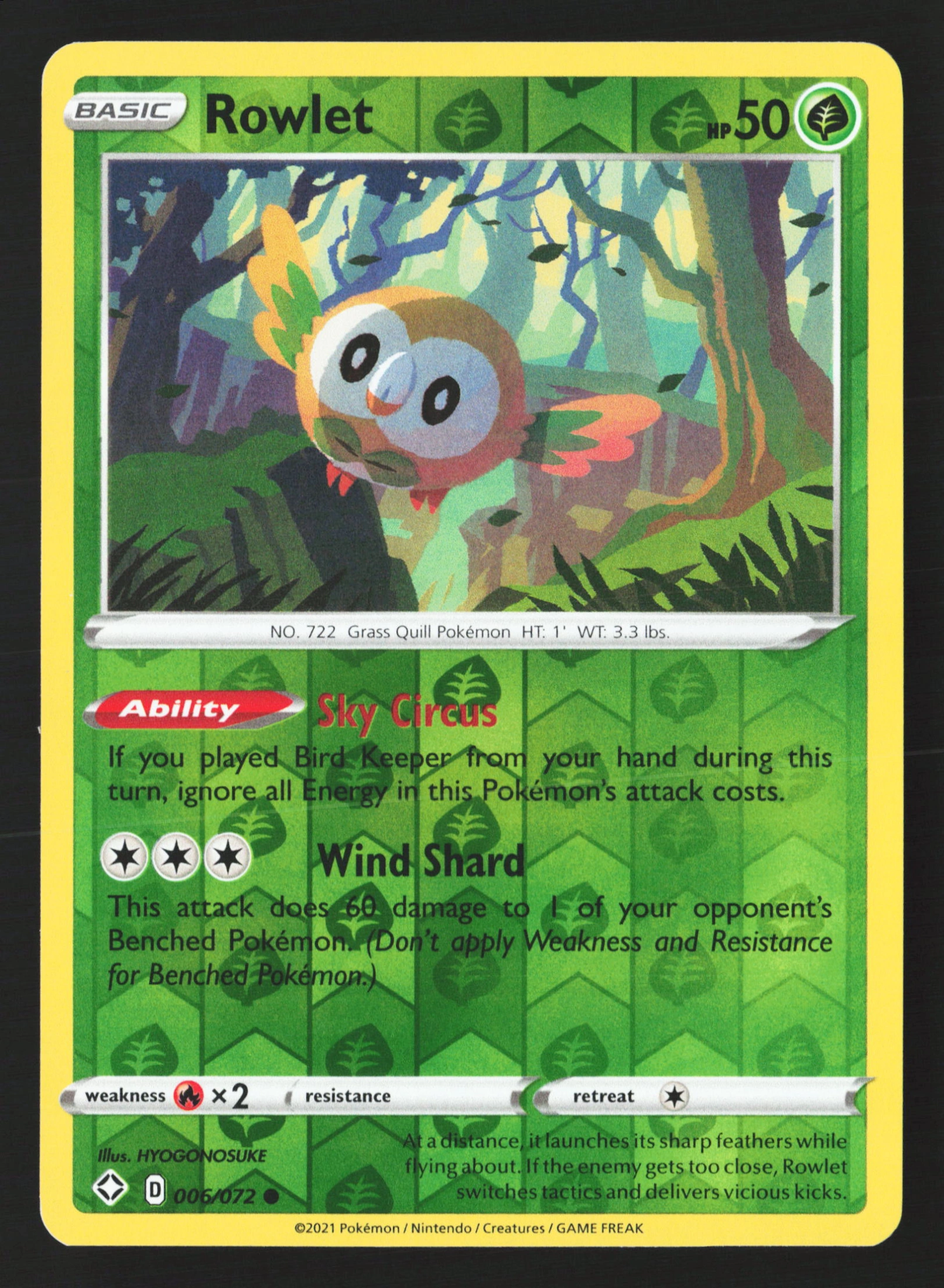Rowlet (SHF 006) — Voorkant