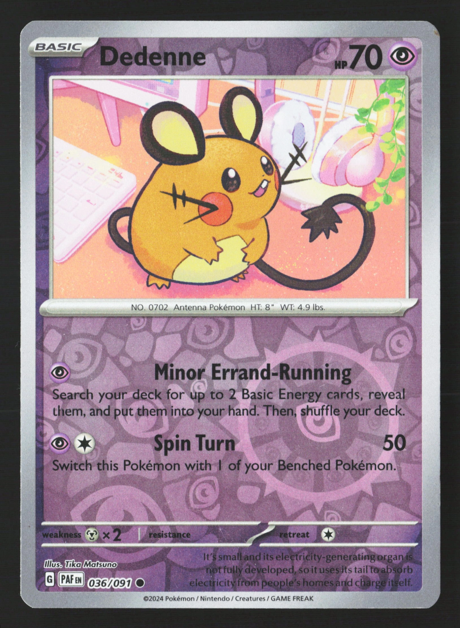Dedenne (PAF 036) — Voorkant
