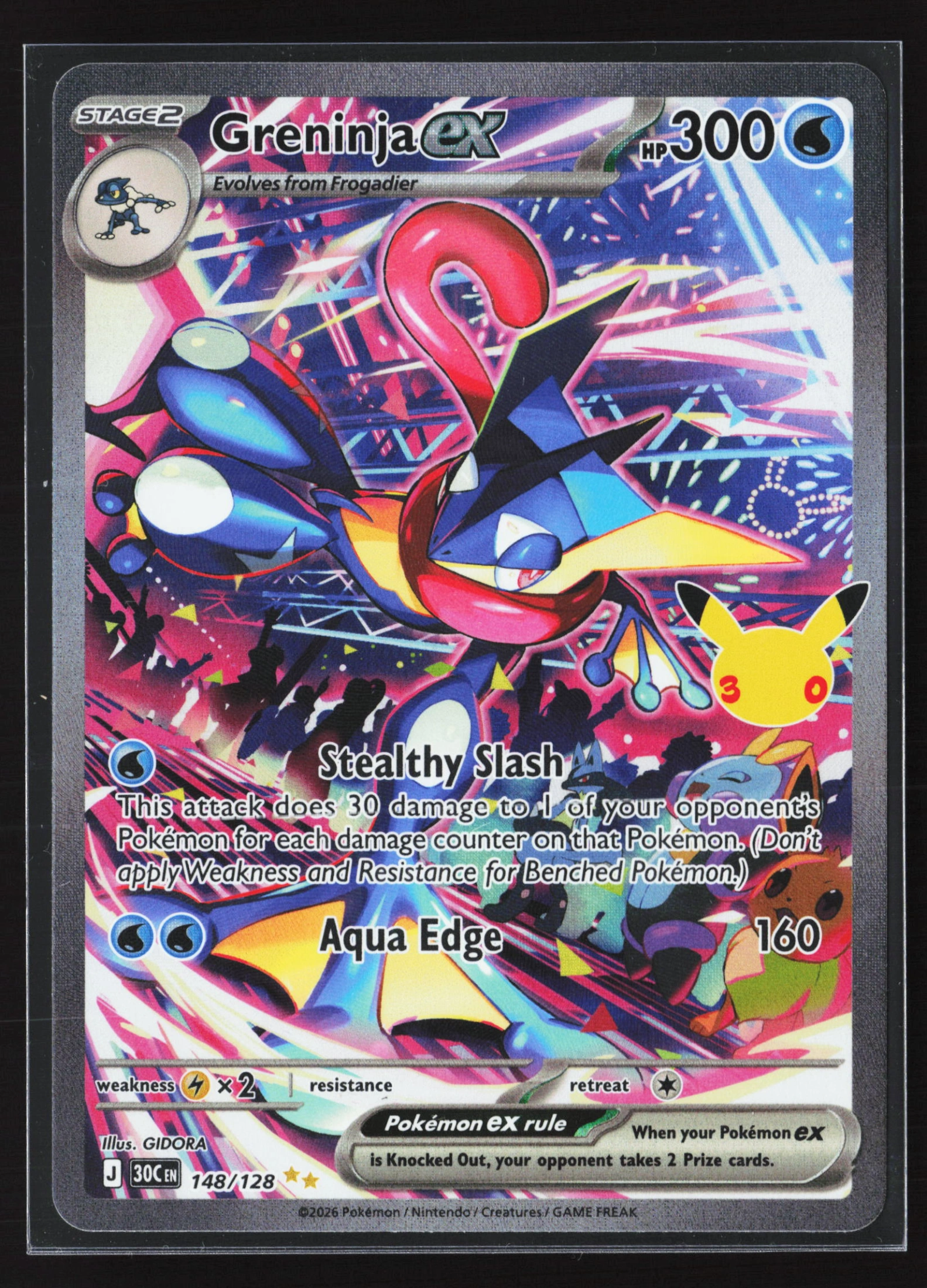 Greninja ex (30C 148) — Voorkant