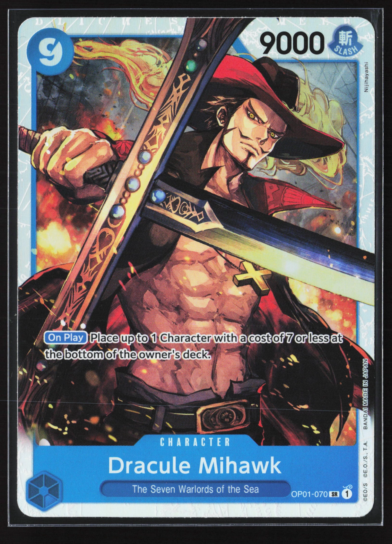 Dracule Mihawk (OP01-070) — Voorkant