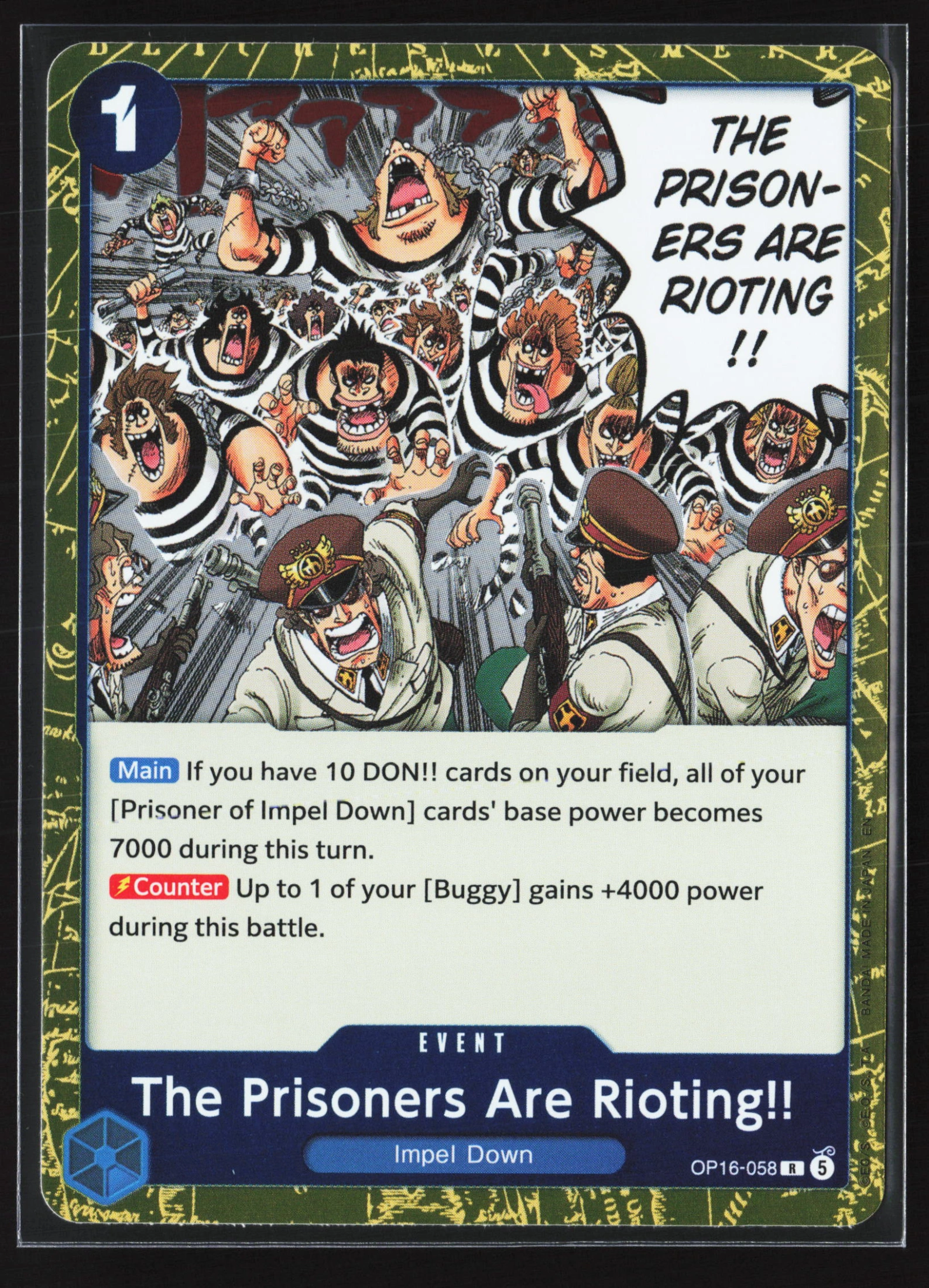 The Prisoners Are Rioting!! (OP16-058) — Voorkant