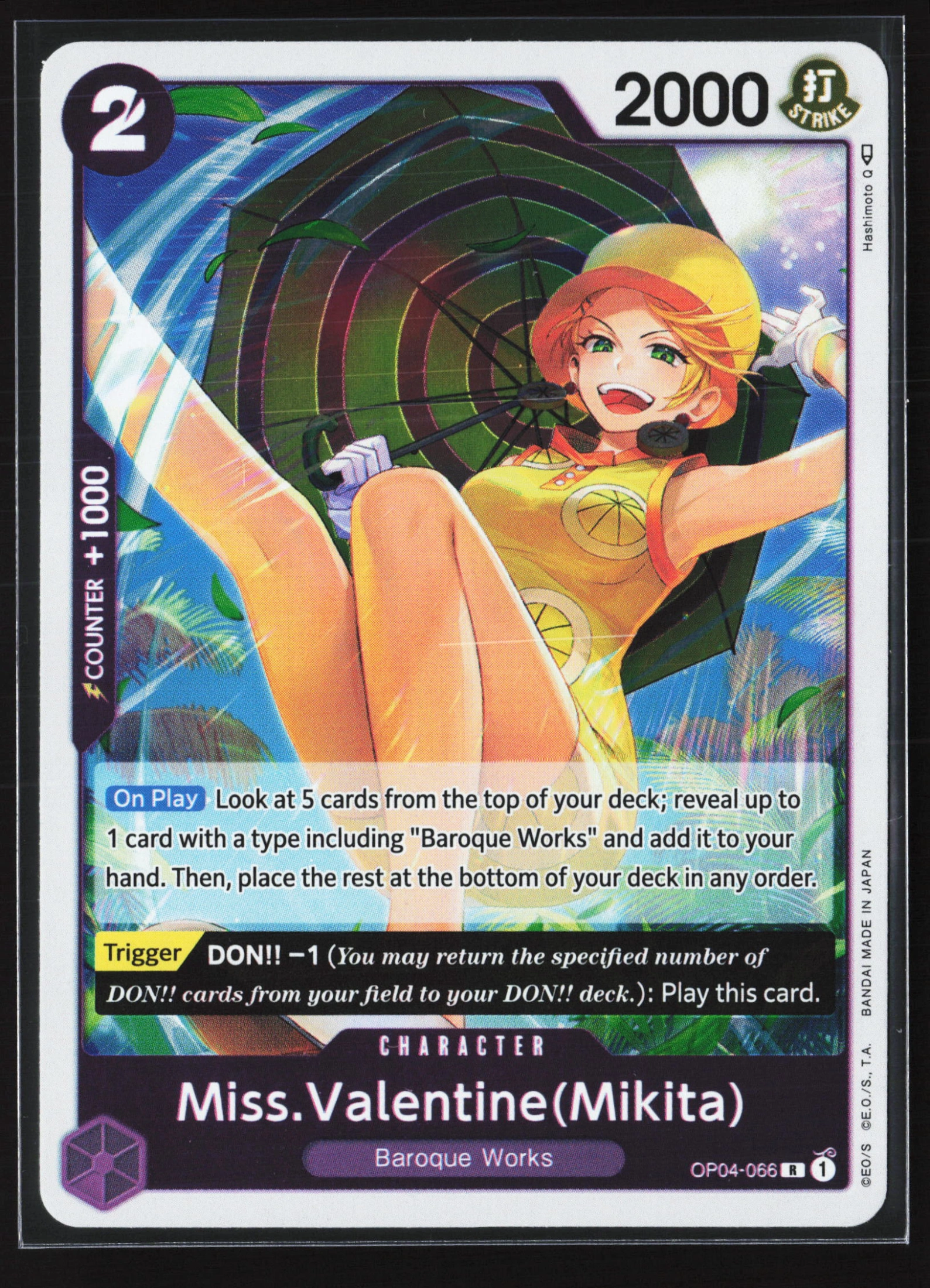 Miss.Valentine(Mikita) (OP04-066) — Voorkant