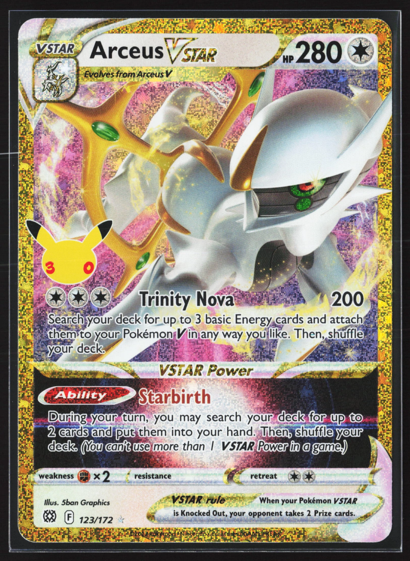 Arceus VSTAR (30C 123) — Voorkant