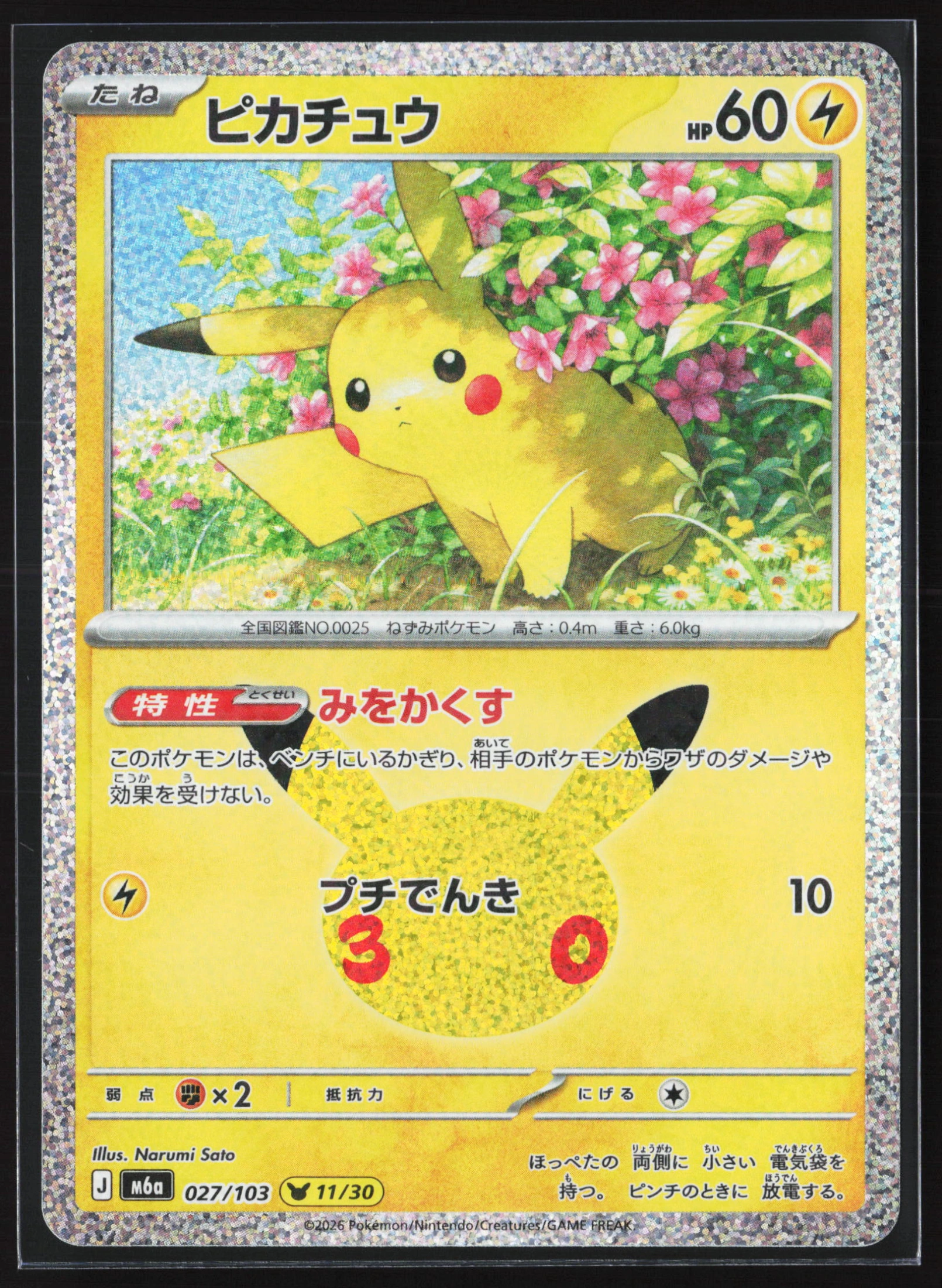 Pikachu (M6A 027) — Voorkant