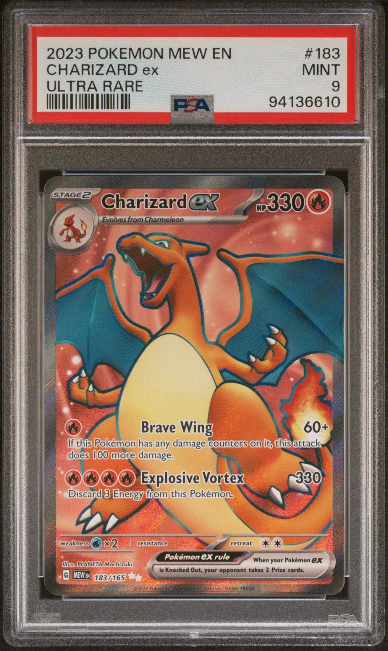 Charizard ex (MEW 183) — Voorkant