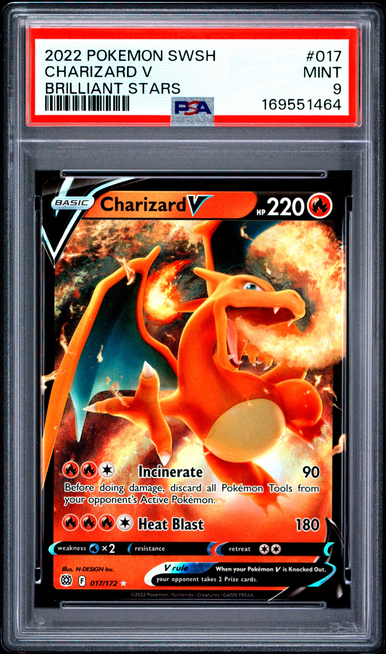 Charizard V (BRS 017) — Voorkant