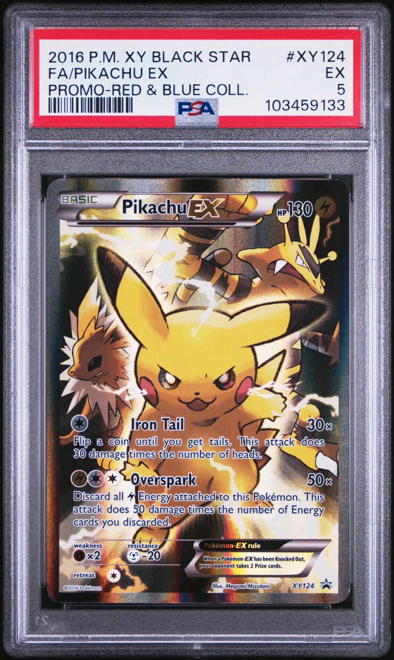 Pikachu-EX (PR-XY XY124) — Voorkant