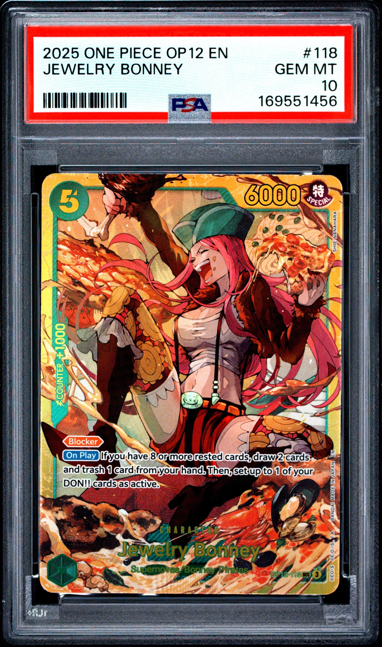 2025 ONE PIECE OP12-LEGACY OF THE MASTER JEWELRY BONNEY #118 — Voorkant
