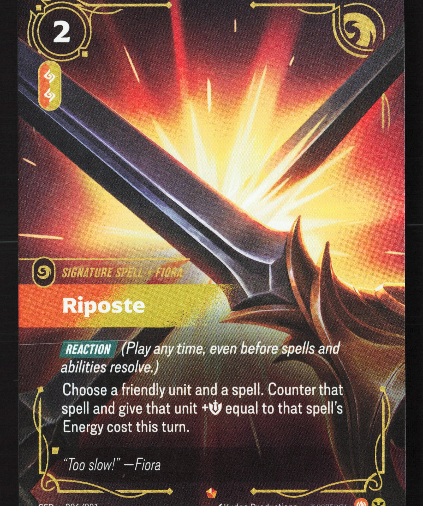 Riposte (SFD 206) — Voorkant