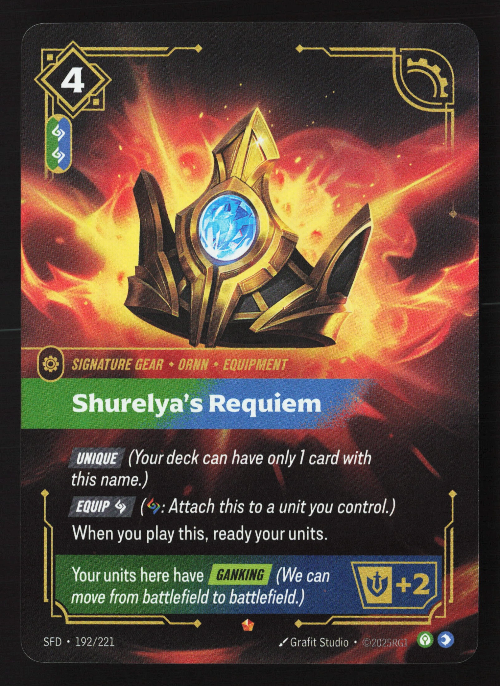 Shurelya's Requiem (SFD 192) — Voorkant