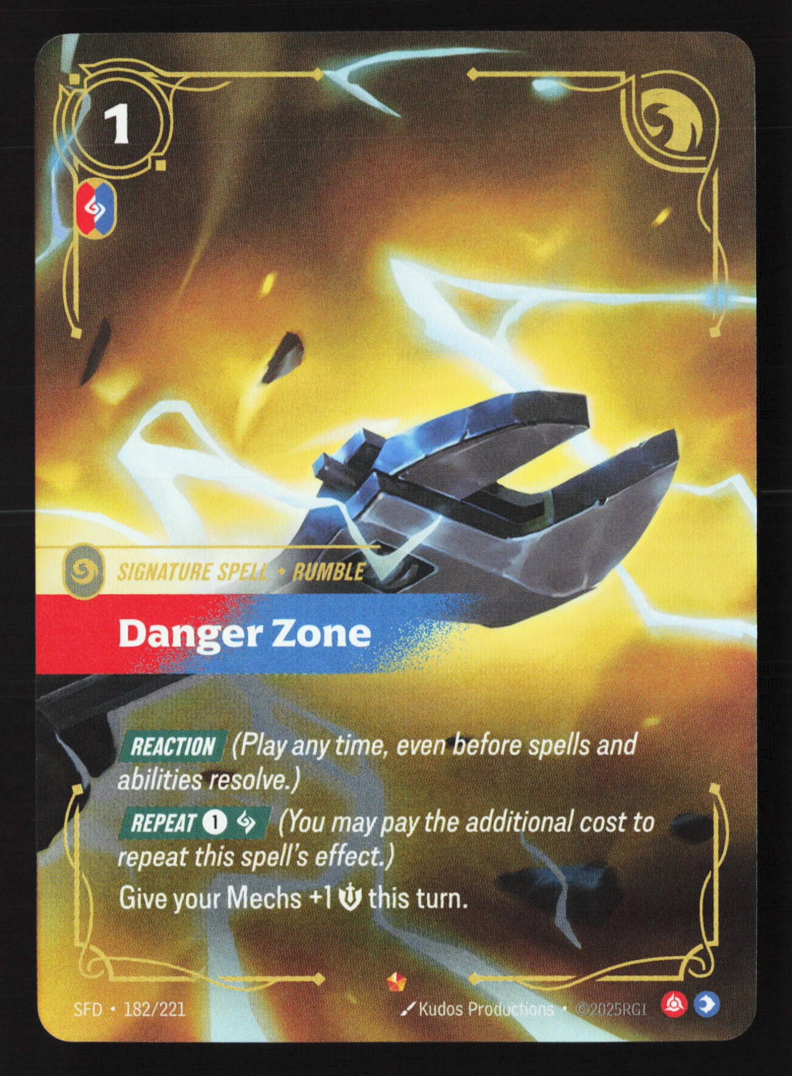 Danger Zone (SFD 182) — Voorkant
