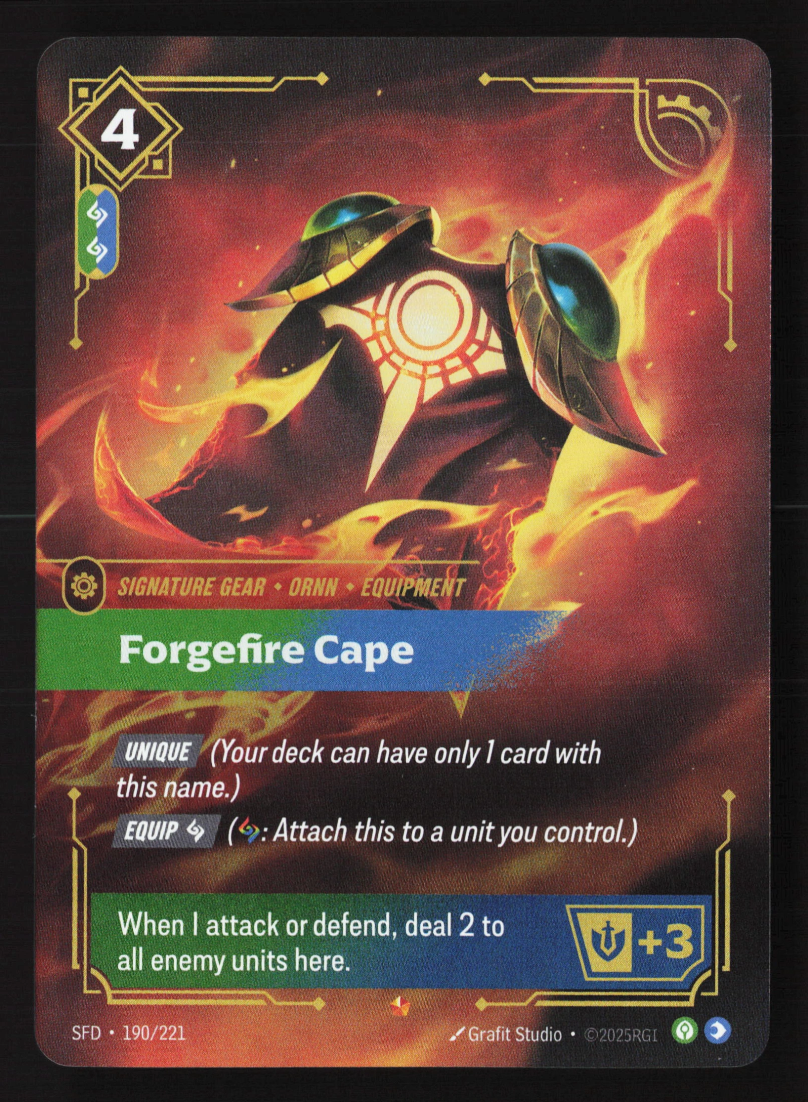 Forgefire Cape (SFD 190) — Voorkant