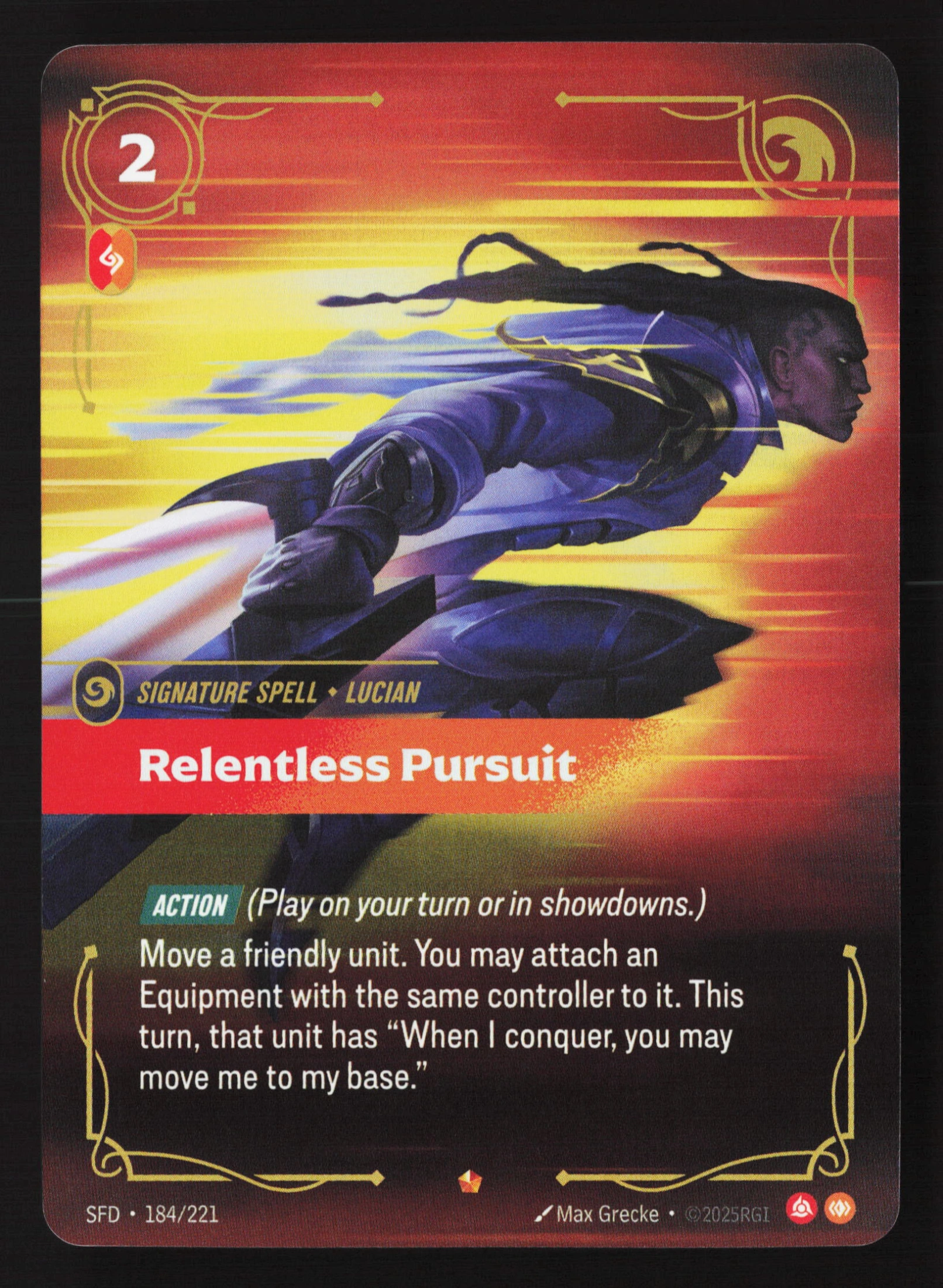 Relentless Pursuit (SFD 184) — Voorkant