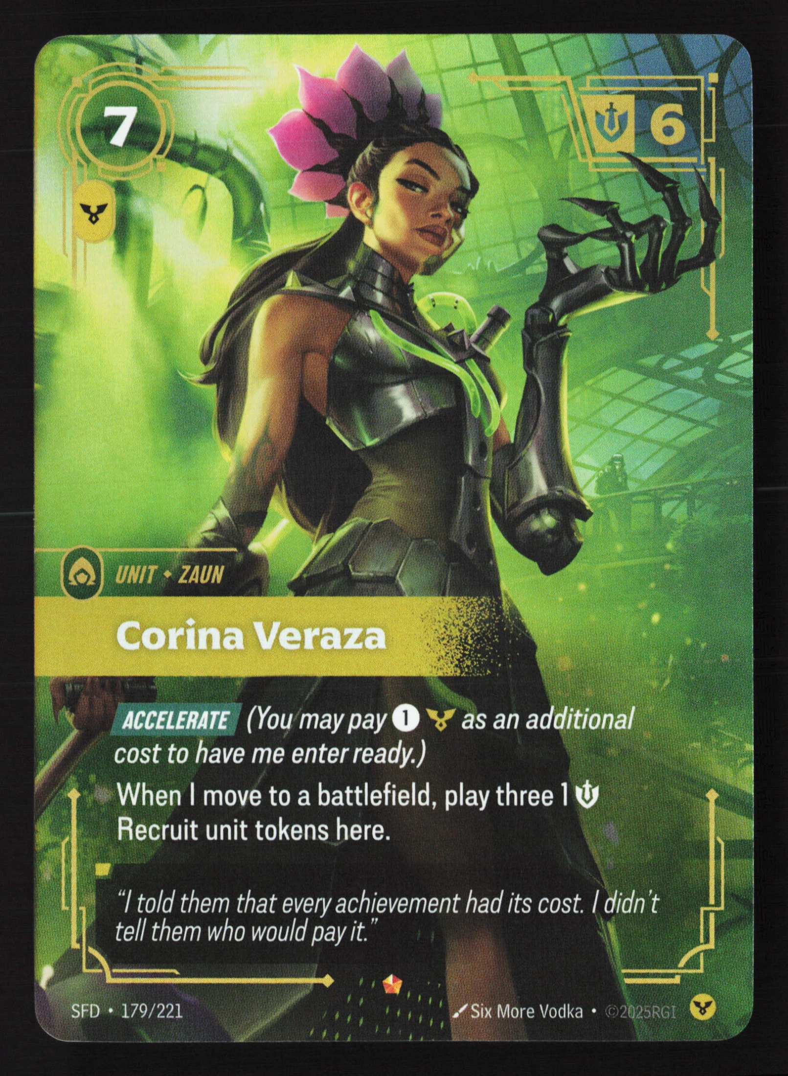 Corina Veraza (SFD 179) — Voorkant