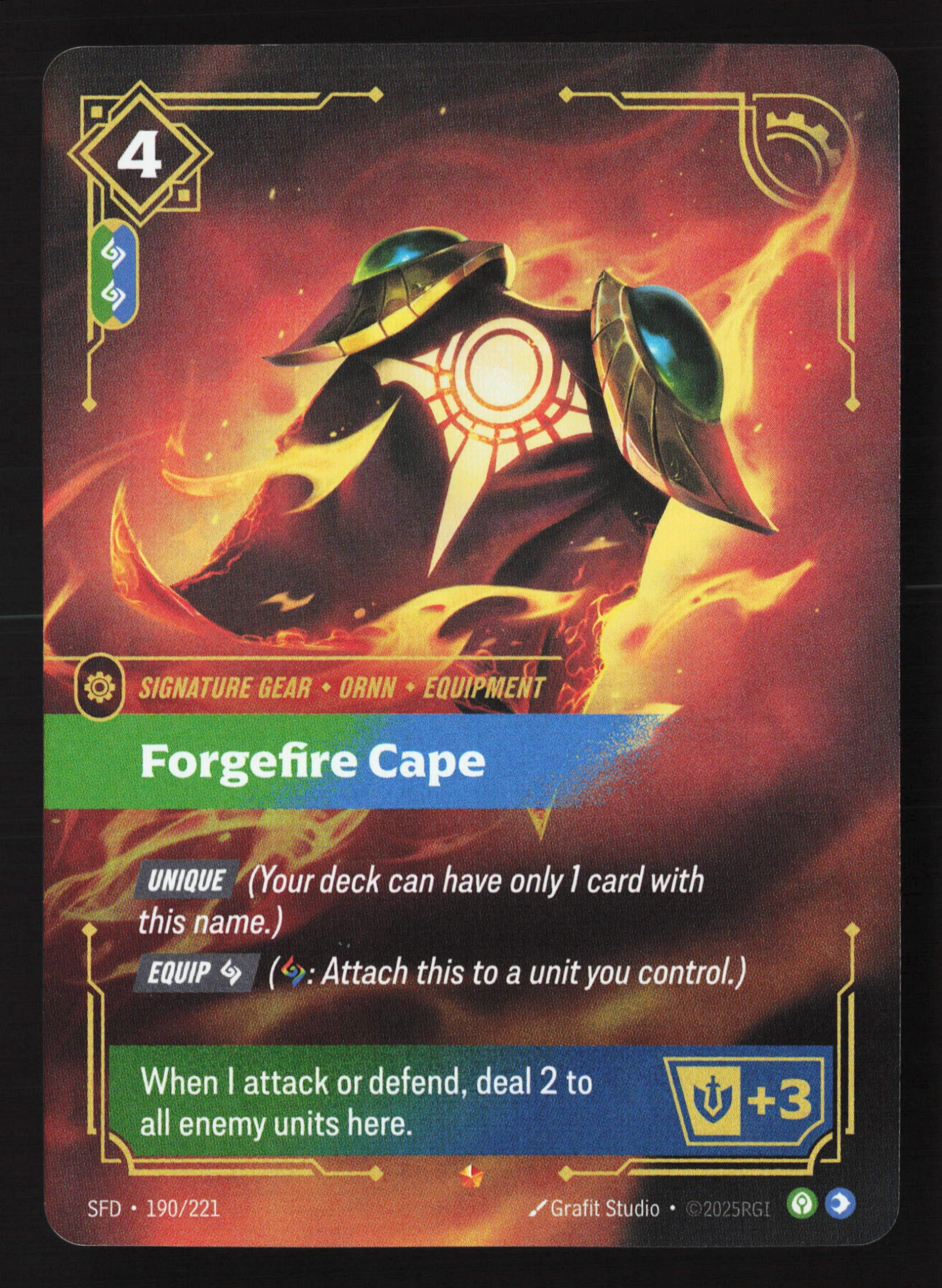 Forgefire Cape (SFD 190) — Voorkant