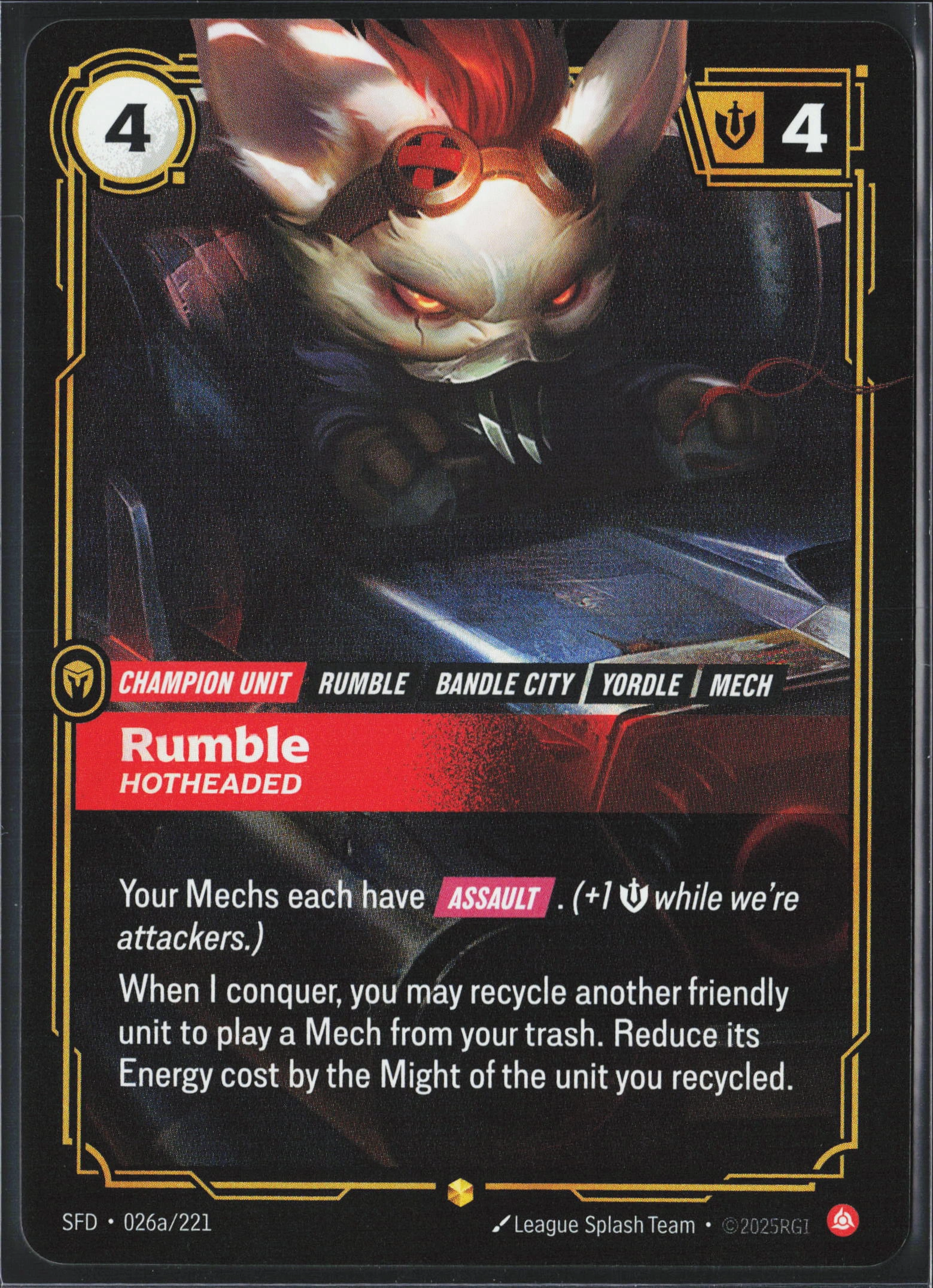 Rumble, Hotheaded (SFD 26a) — Voorkant