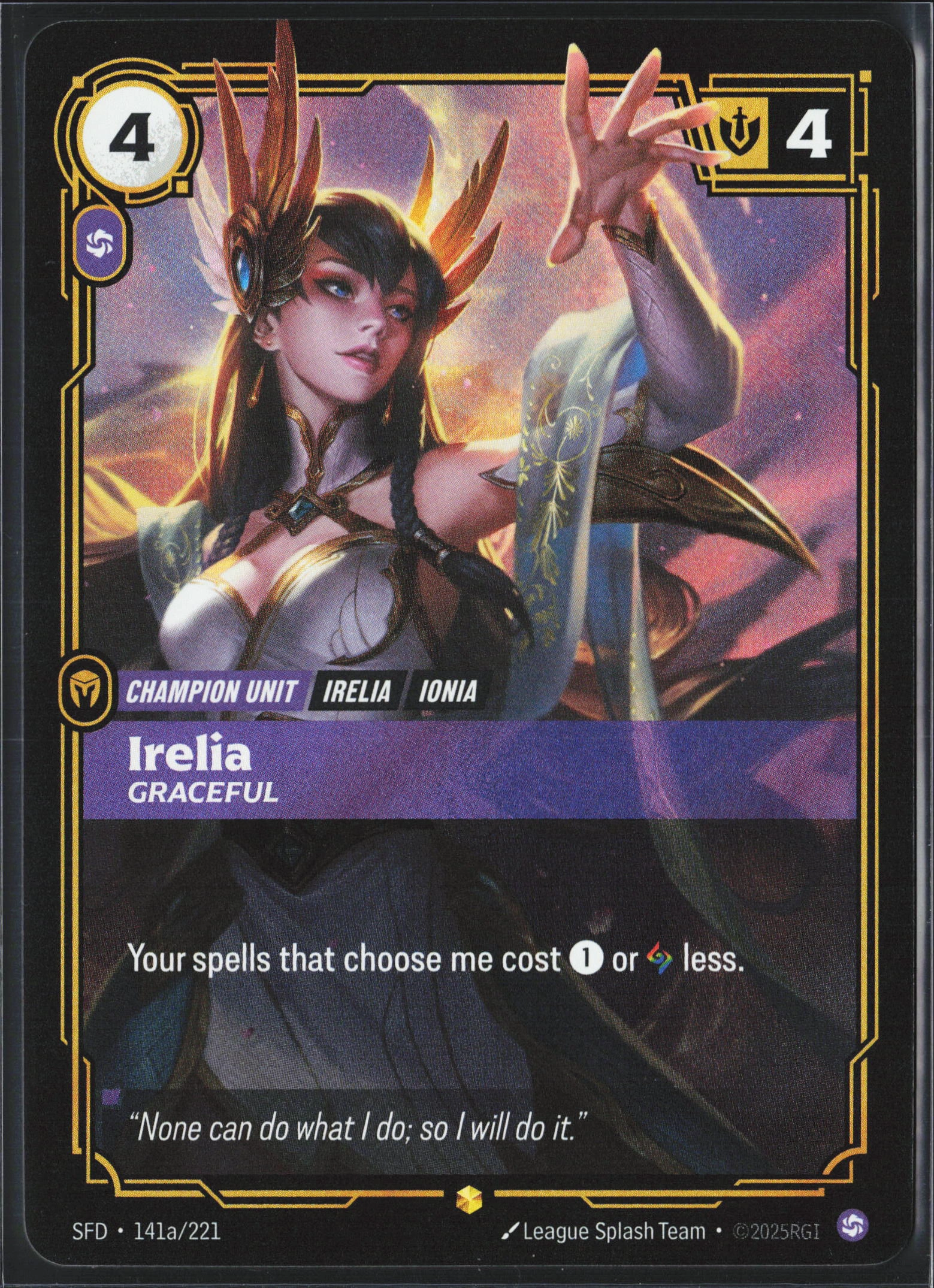 Irelia, Graceful (SFD 141a) — Voorkant