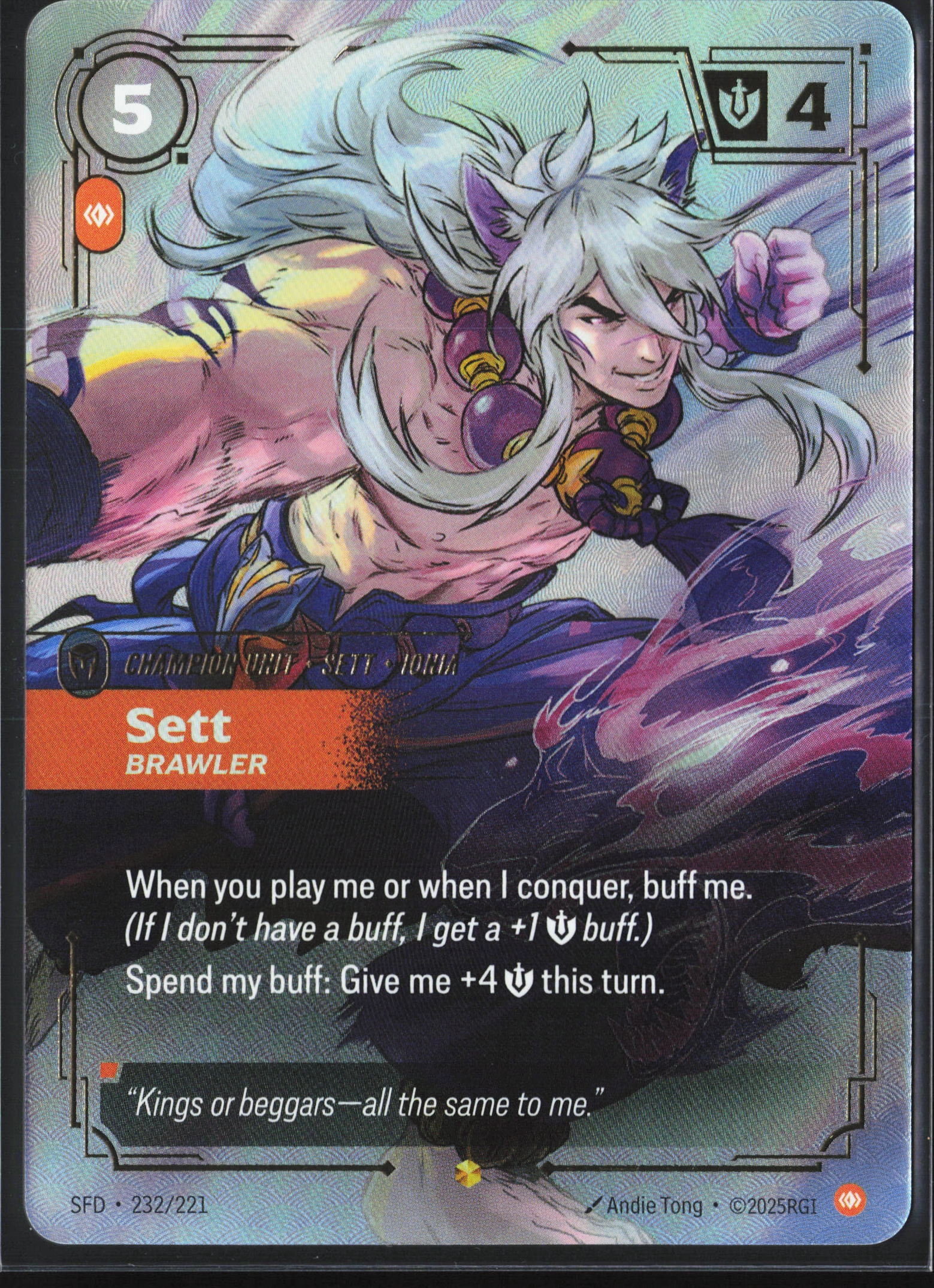 Sett, Brawler (SFD 232) — Voorkant