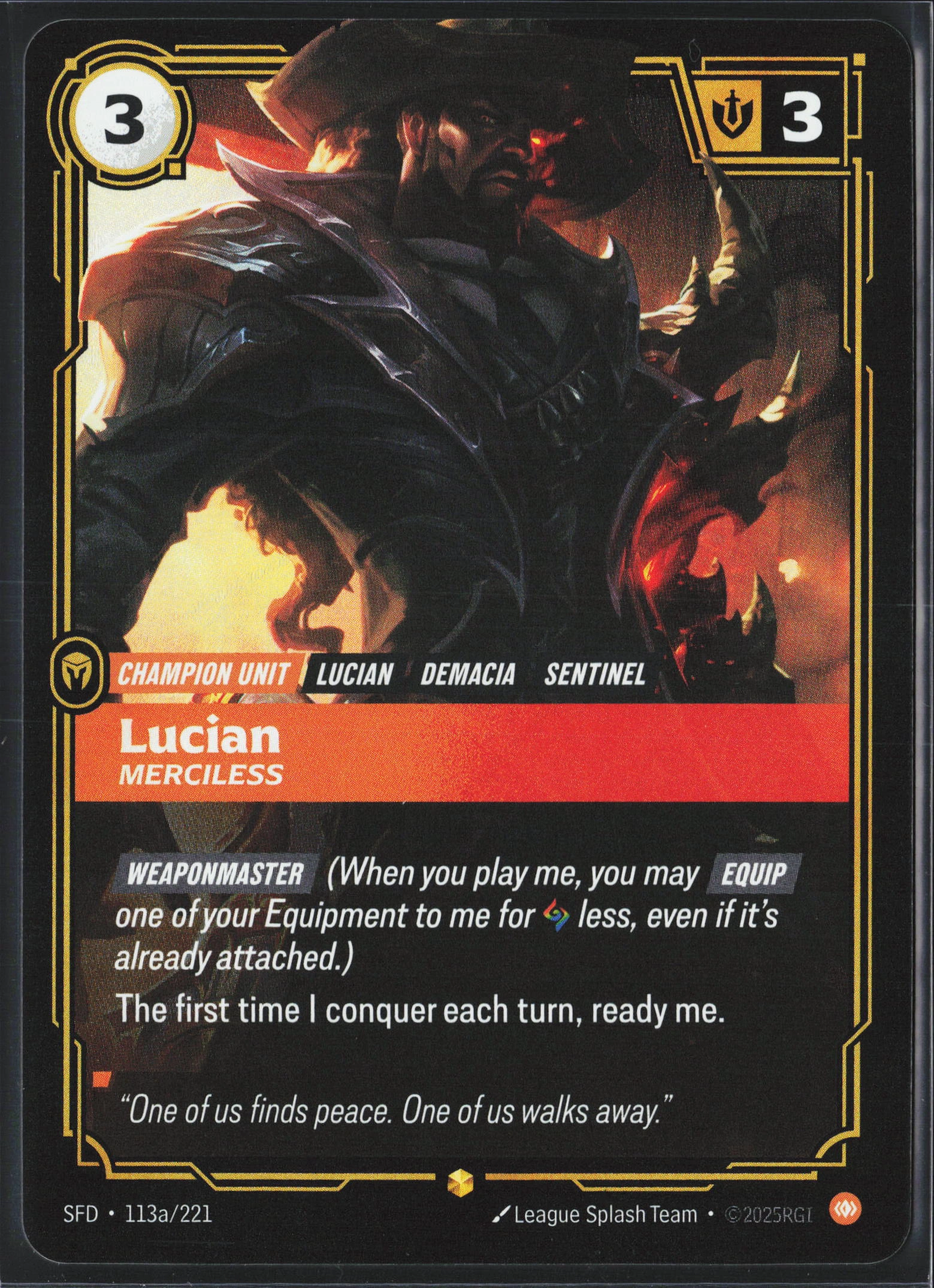 Lucian, Merciless (SFD 113a) — Voorkant
