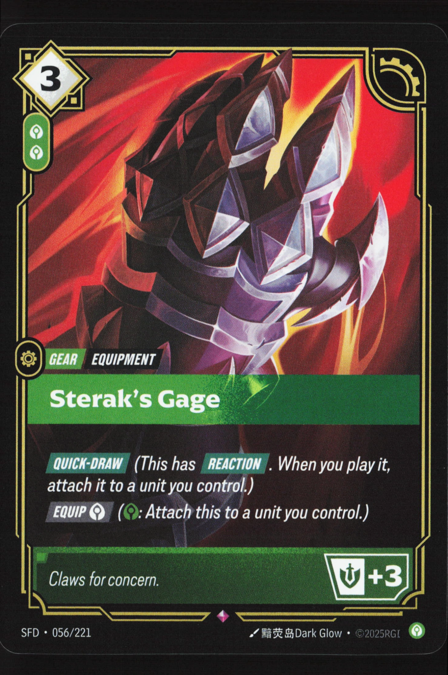 Sterak's Gage (SFD 056) — Voorkant