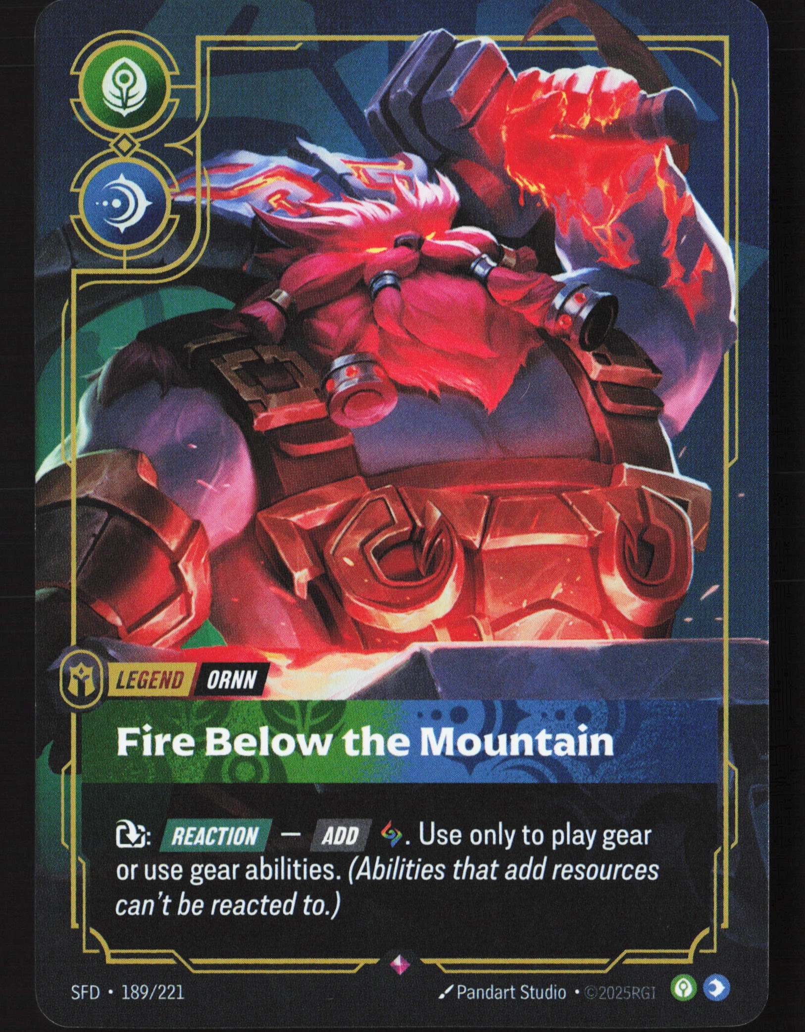 Fire Below The Mountain (SFD 189) — Voorkant