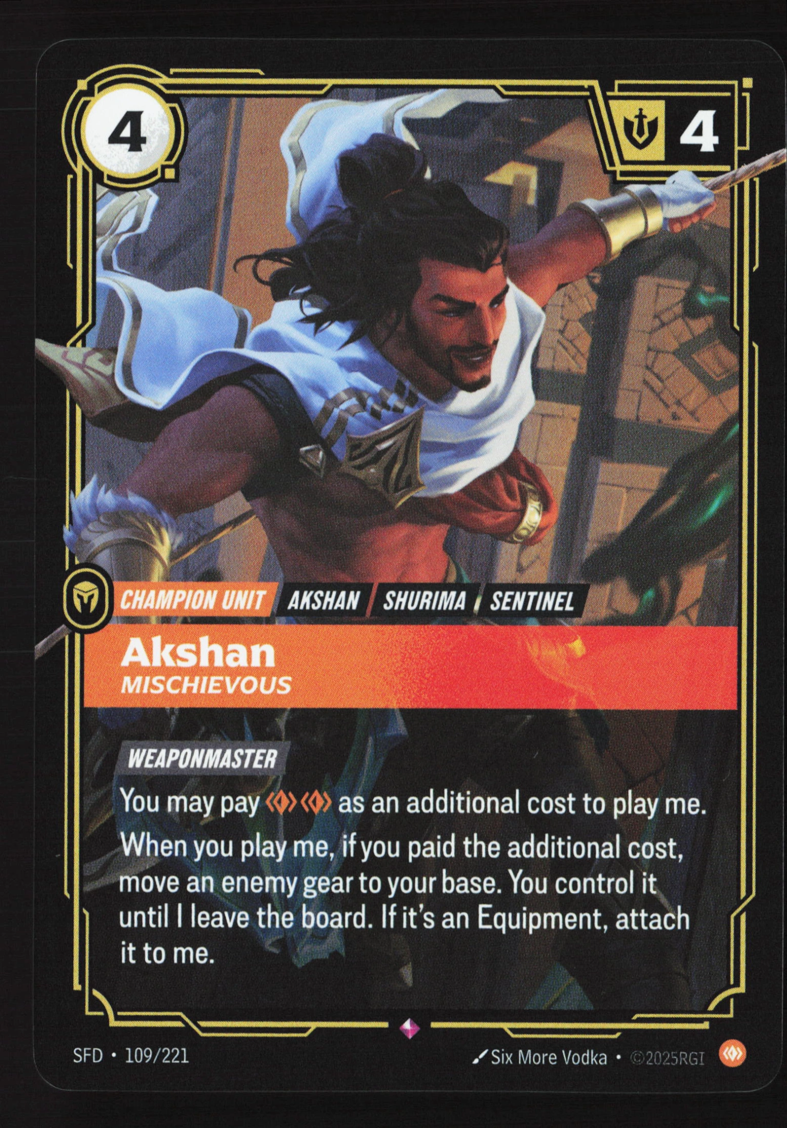 Akshan, Mischievous (SFD 109) — Voorkant