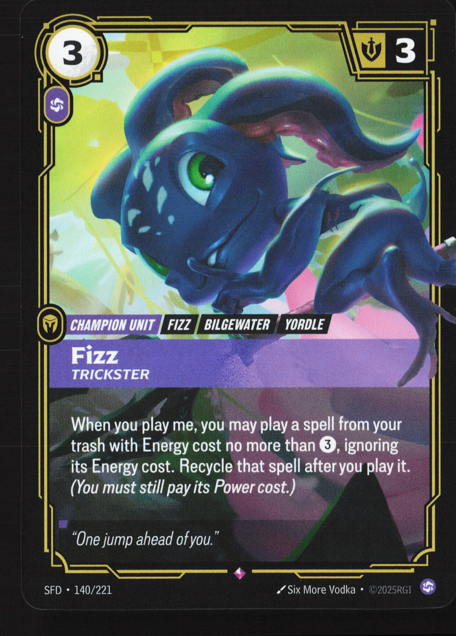 Fizz, Trickster (SFD 140) — Voorkant