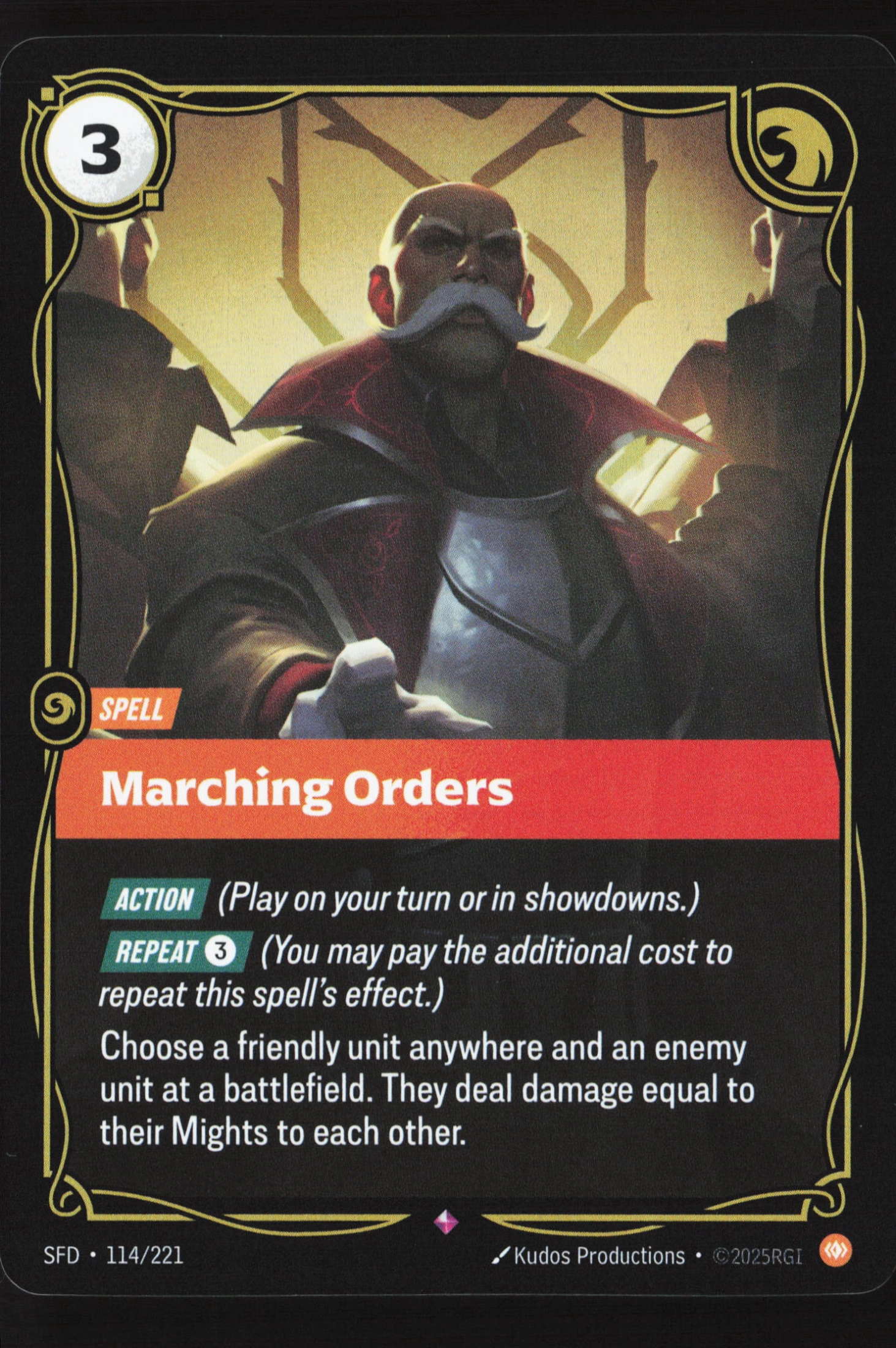 Marching Orders (SFD 114) — Voorkant