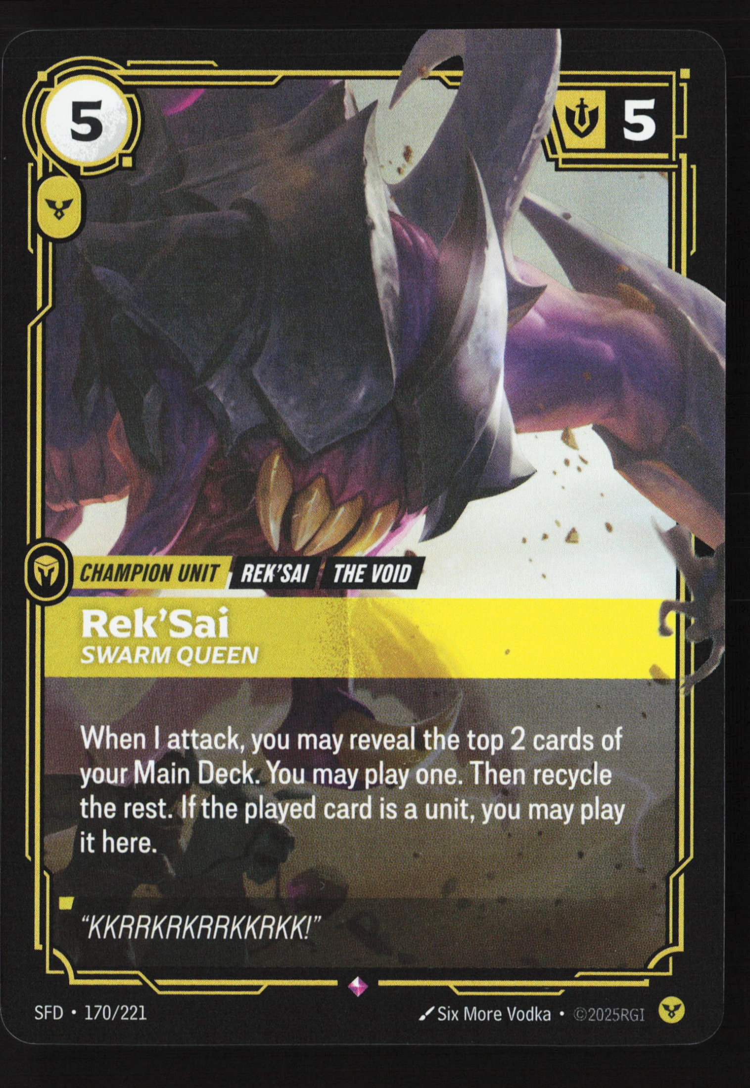 Rek'sai, Swarm Queen (SFD 170) — Voorkant