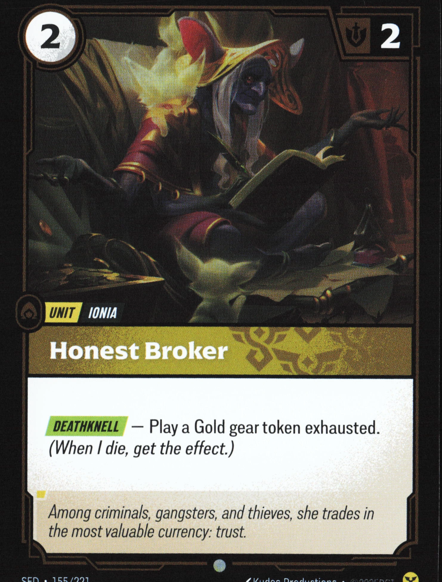 Honest Broker (SFD 155) — Voorkant