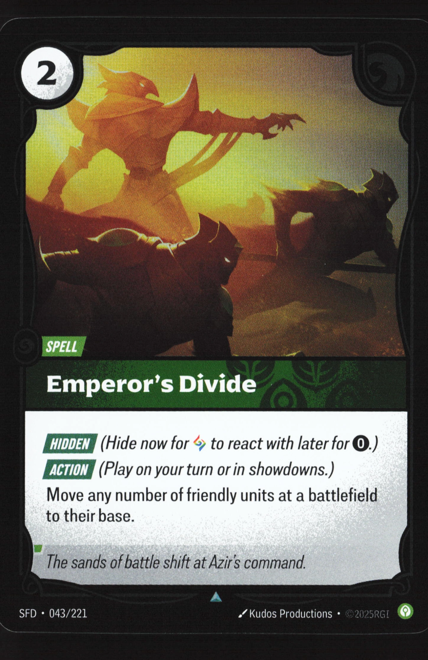 Emperor's Divide (SFD 043) — Voorkant