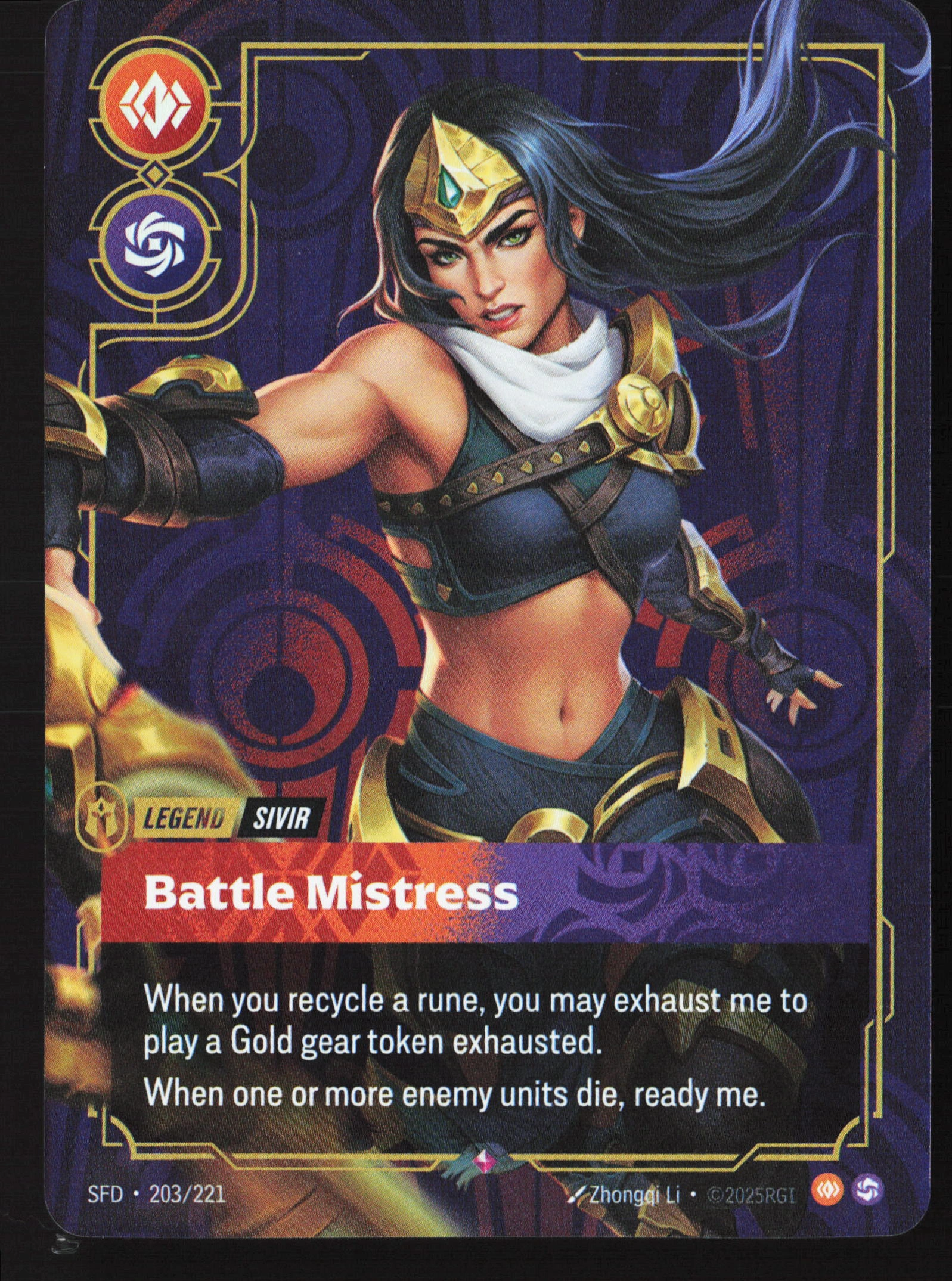 Battle Mistress (SFD 203) — Voorkant