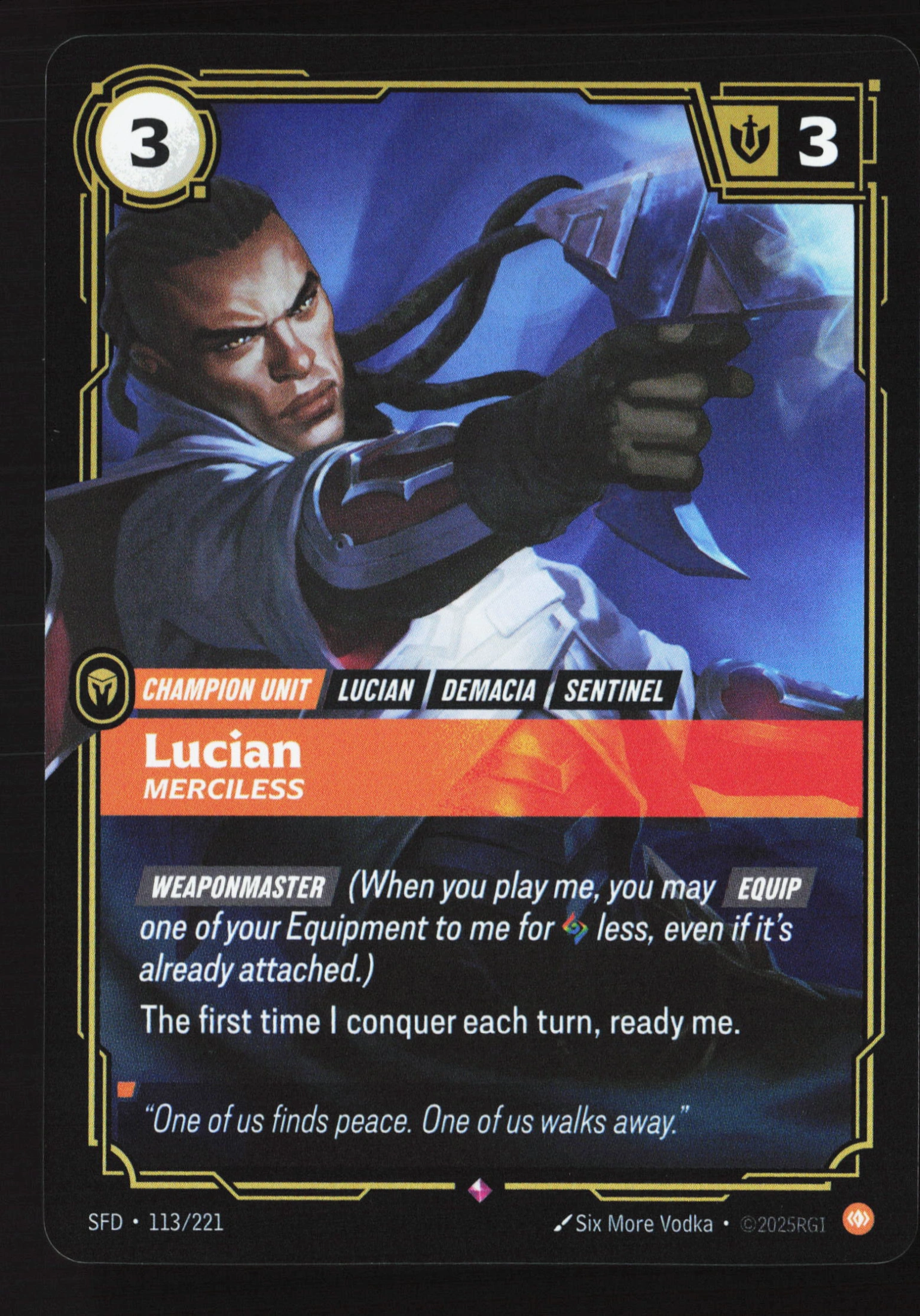 Lucian, Merciless (SFD 113) — Voorkant