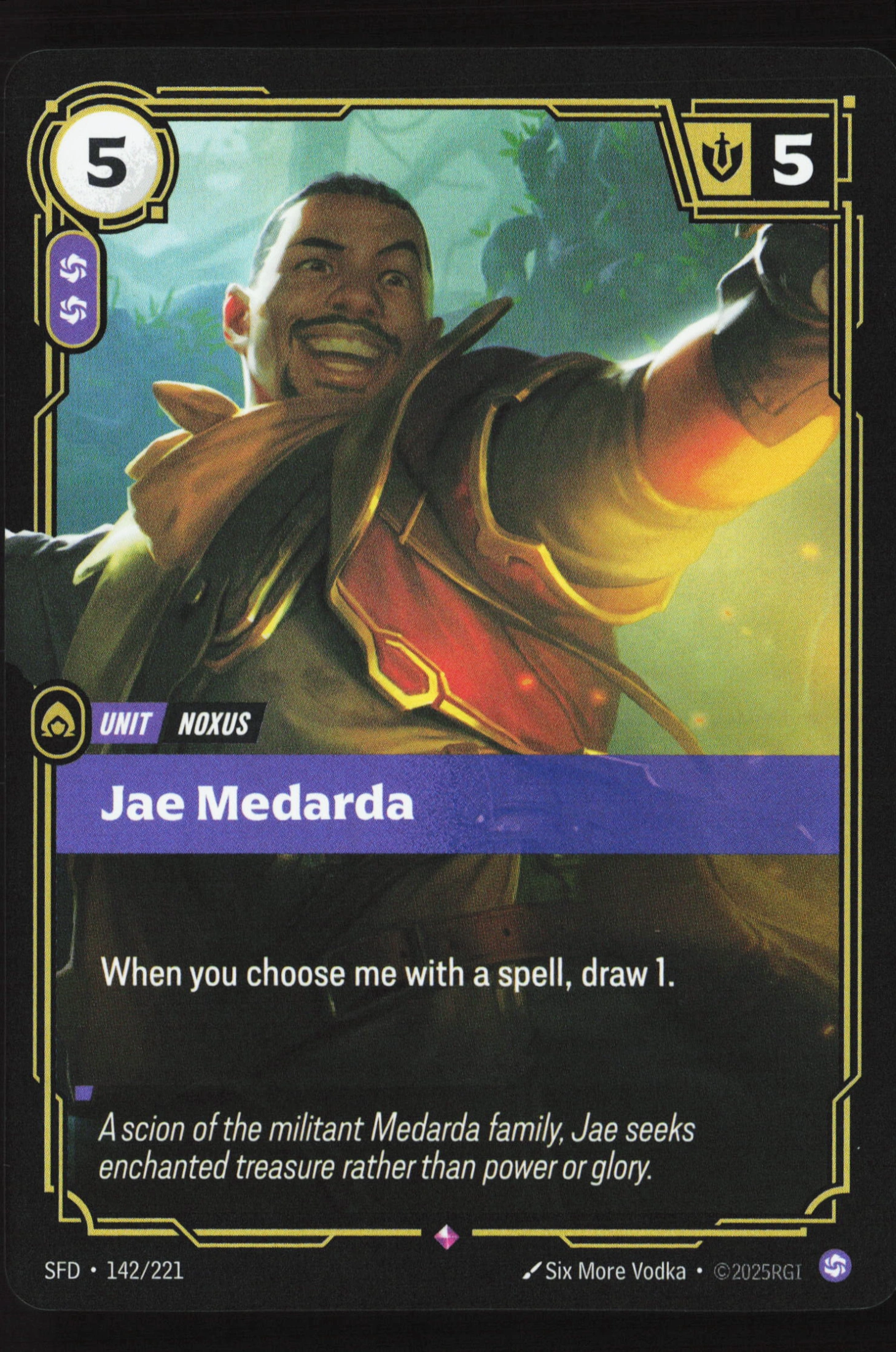 Jae Medarda (SFD 142) — Voorkant