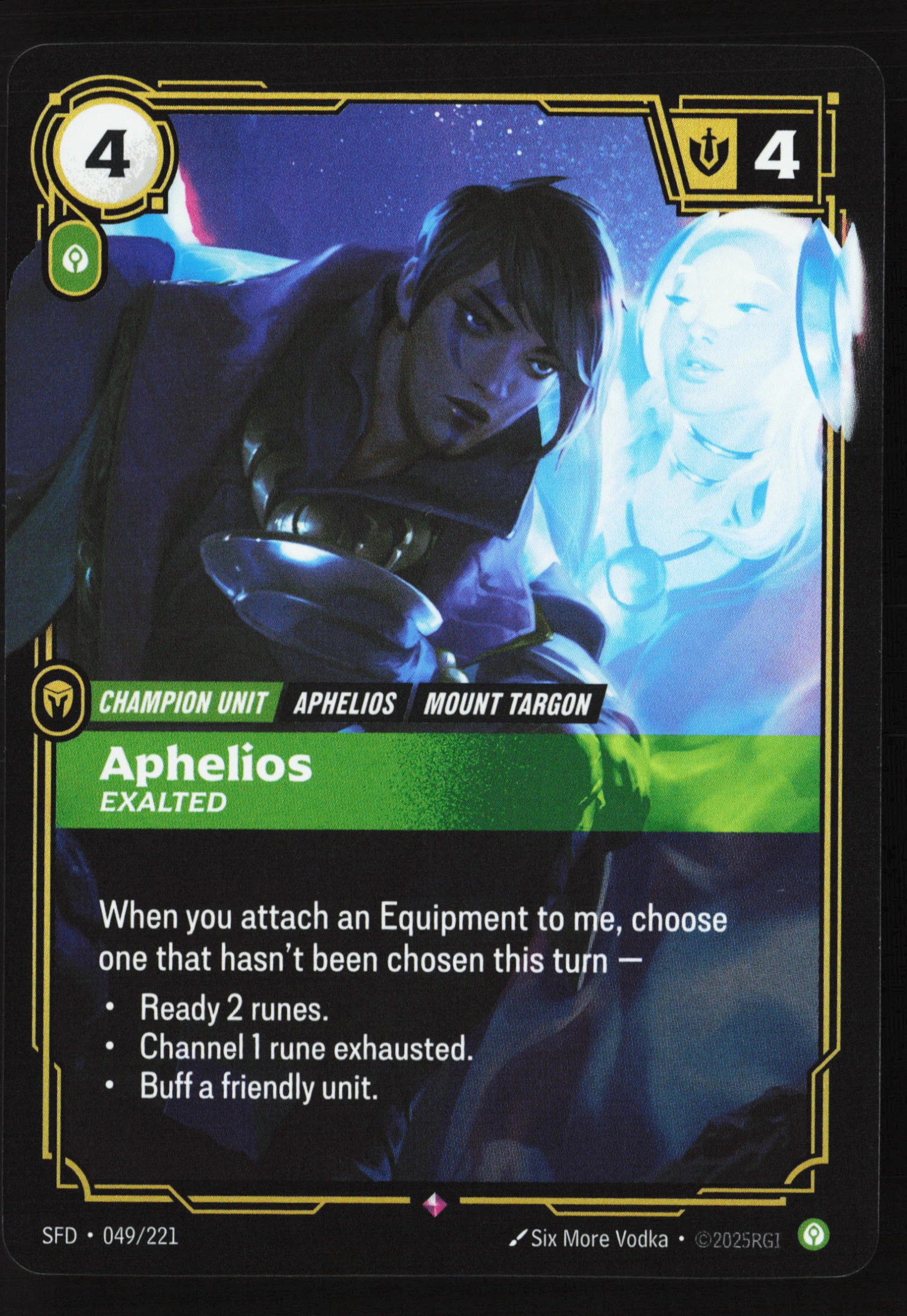 Aphelios, Exalted (SFD 049) — Voorkant