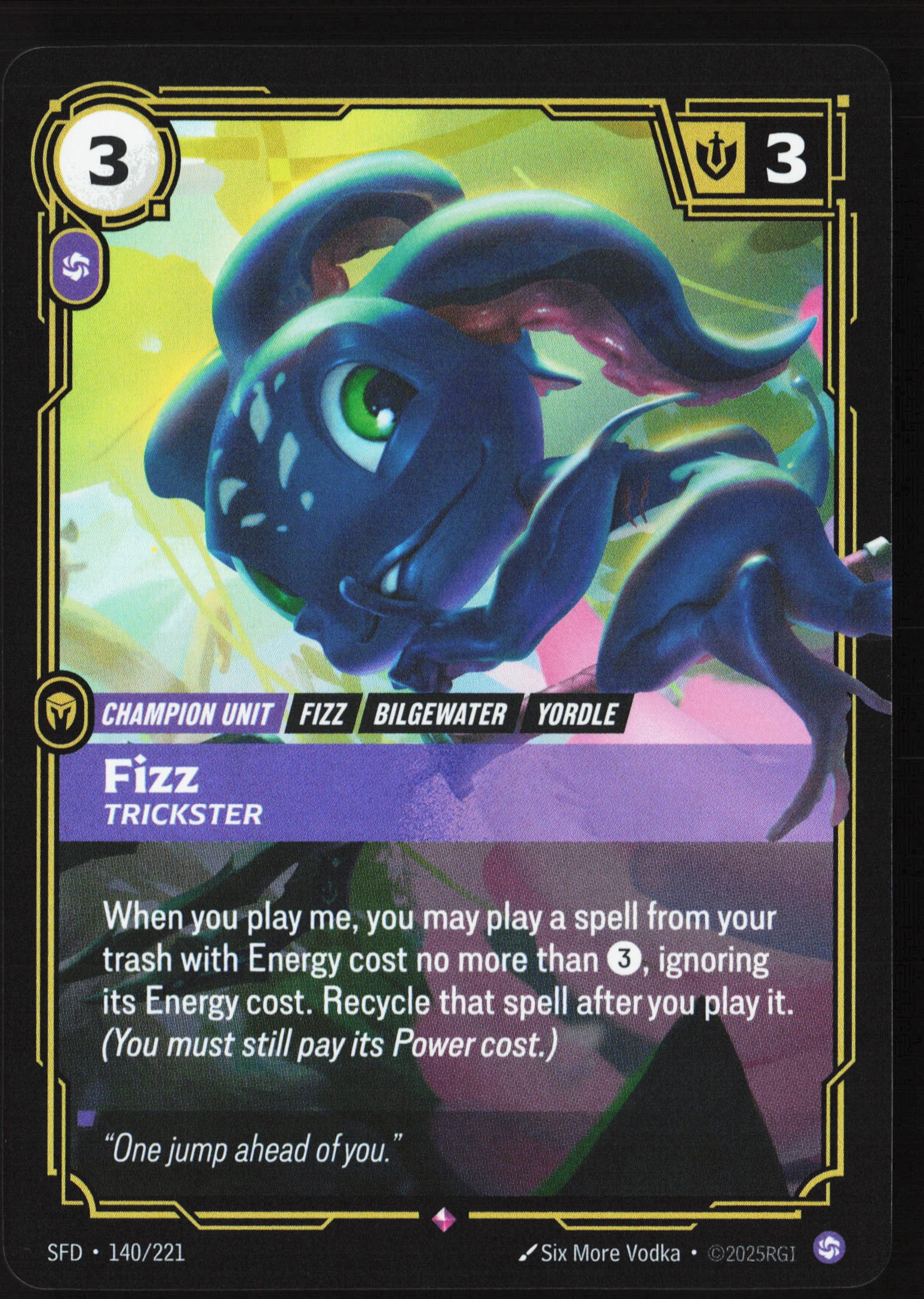 Fizz, Trickster (SFD 140) — Voorkant