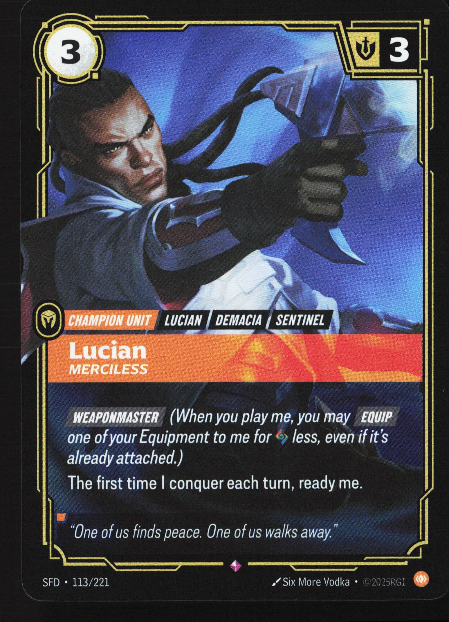 Lucian, Merciless (SFD 113) — Voorkant