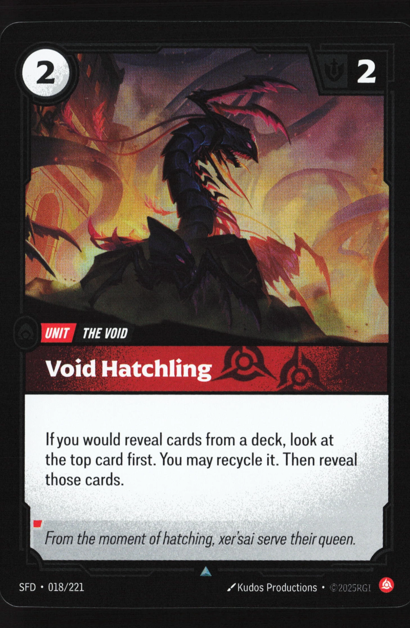 Void Hatchling (SFD 018) — Voorkant