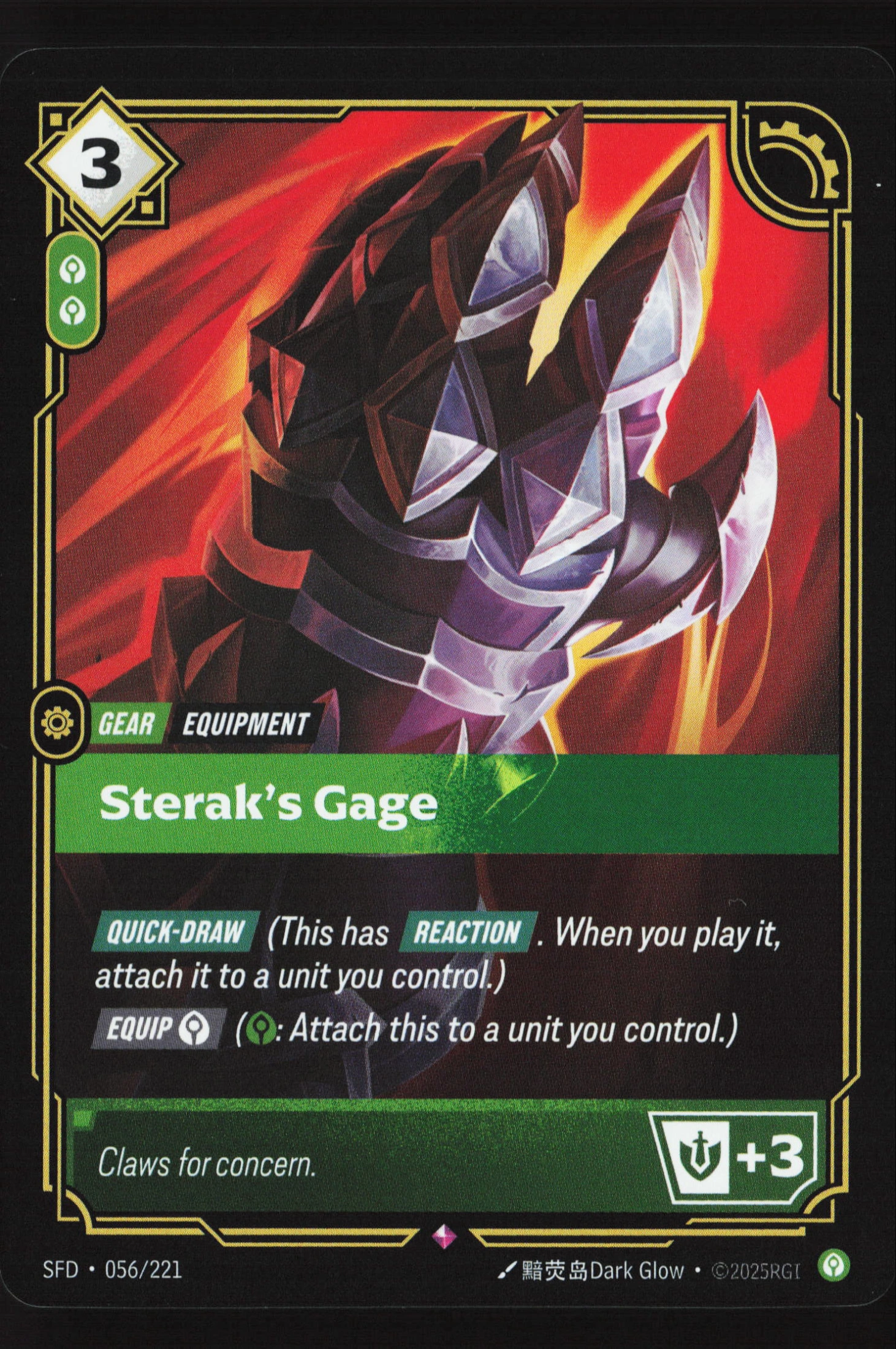 Sterak's Gage (SFD 056) — Voorkant