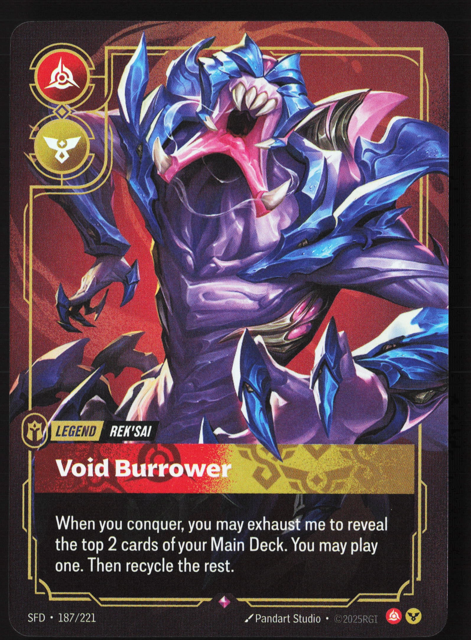 Void Burrower (SFD 187) — Voorkant