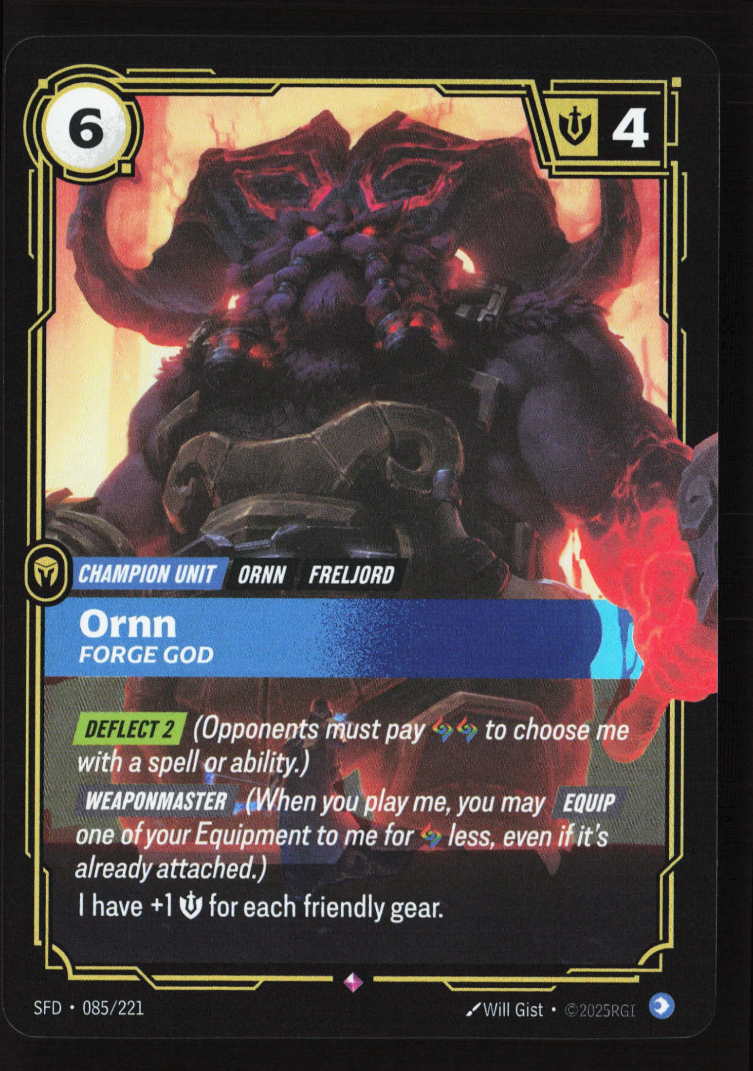 Ornn, Forge God (SFD 085) — Voorkant