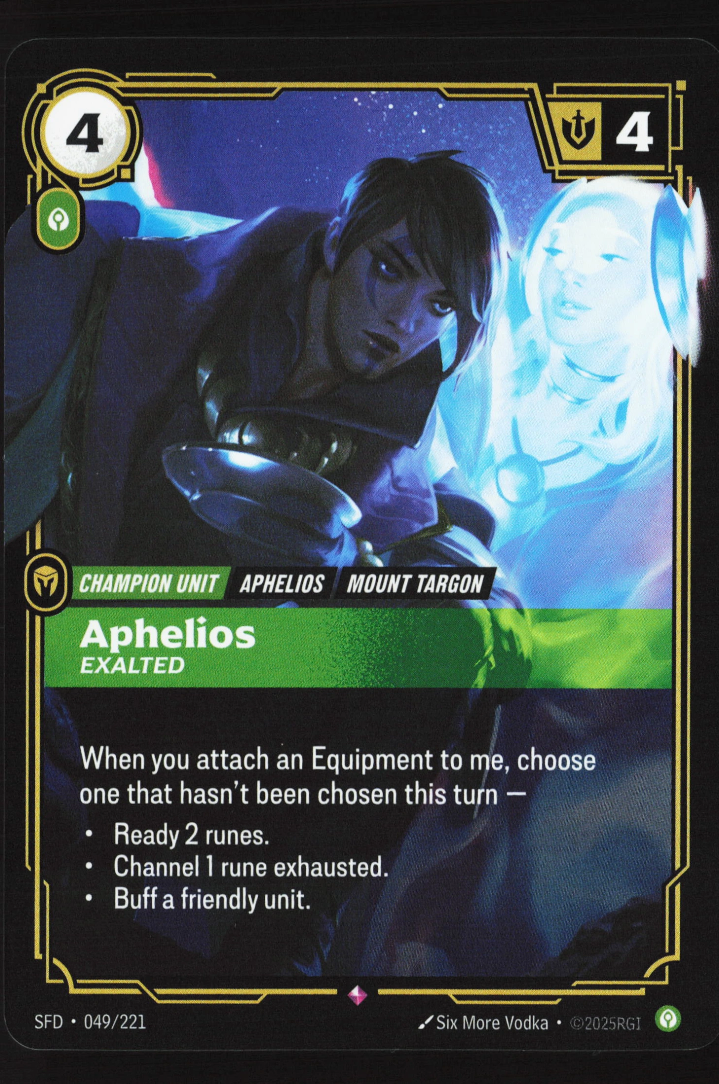 Aphelios, Exalted (SFD 049) — Voorkant