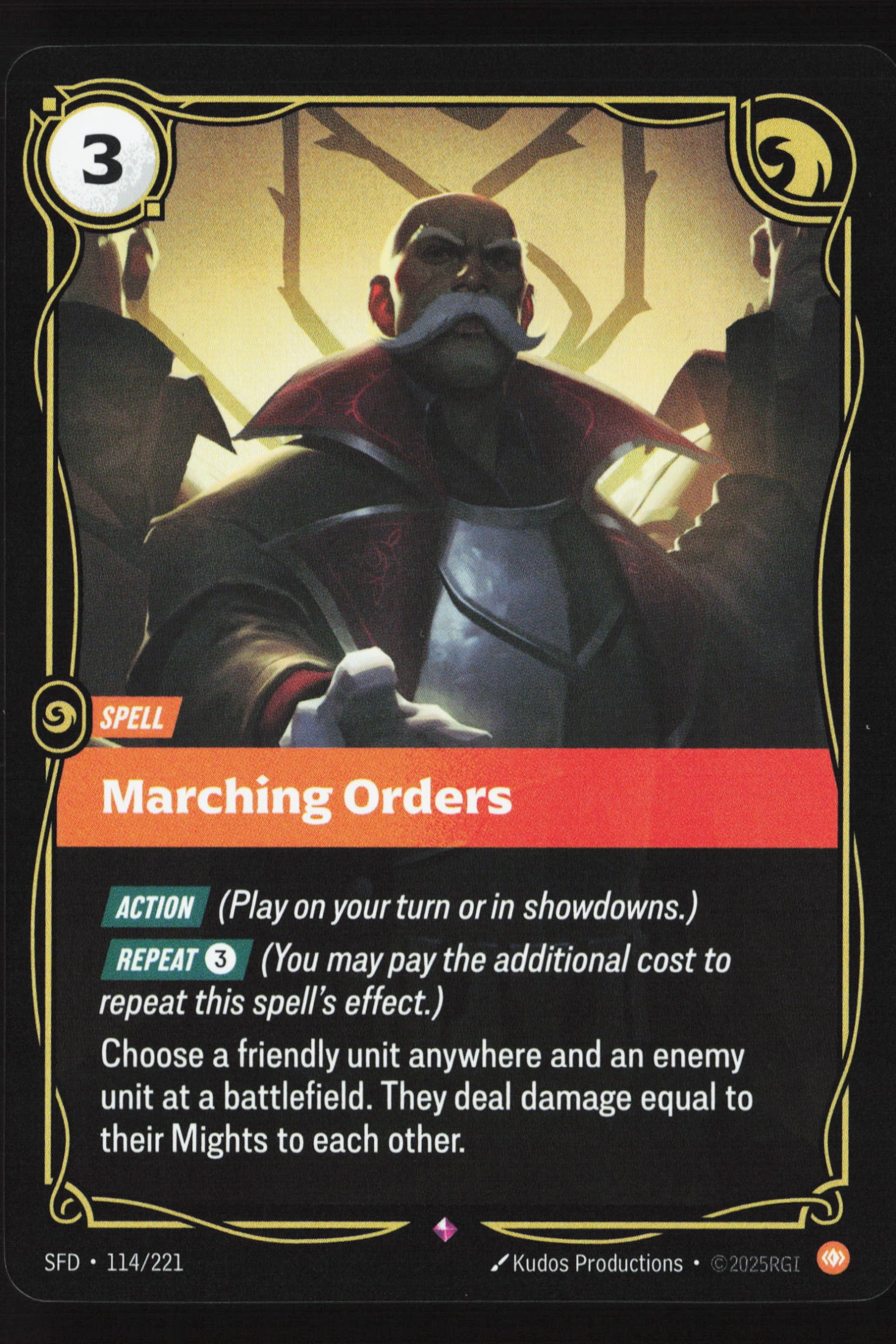 Marching Orders (SFD 114) — Voorkant