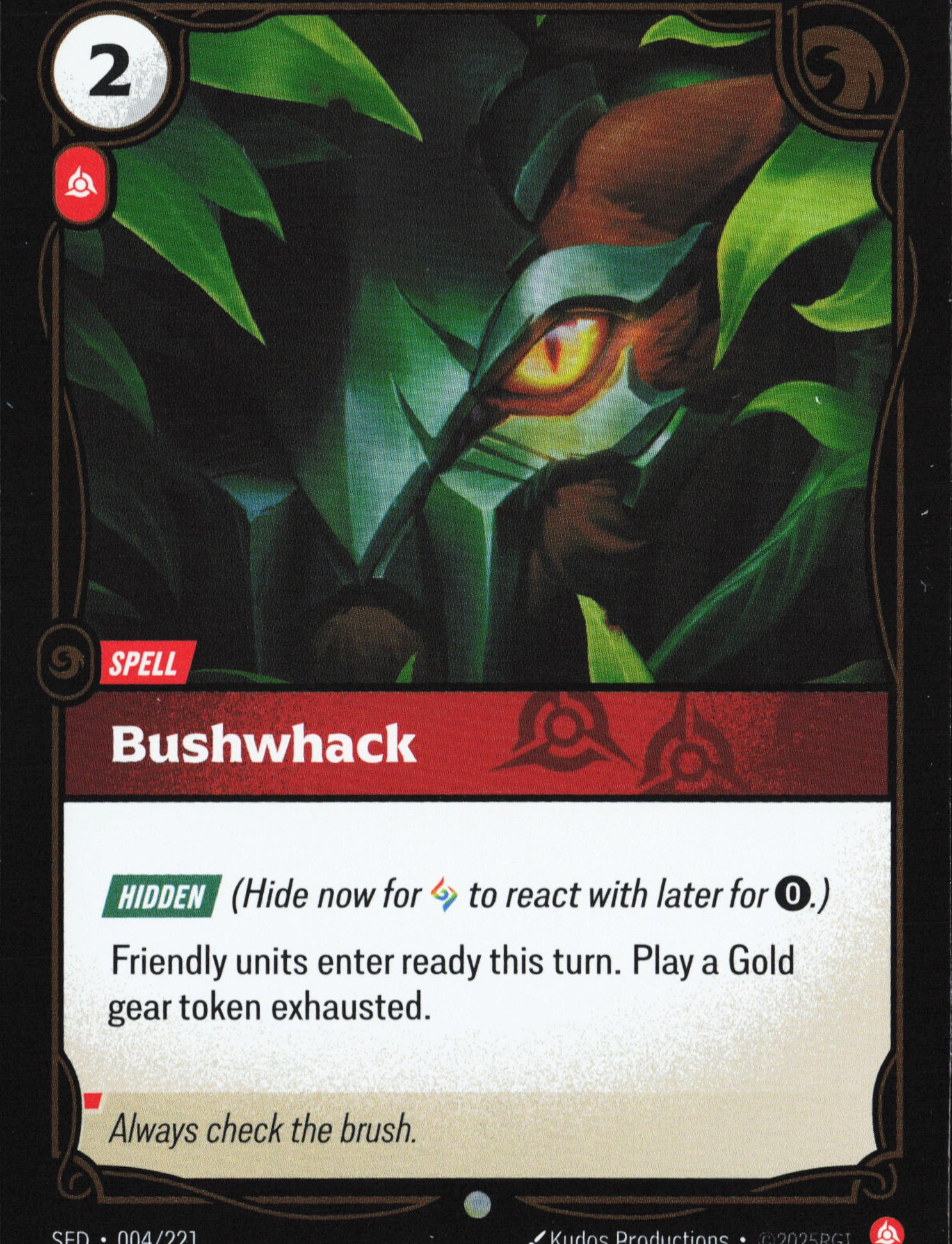 Bushwhack (SFD 004) — Voorkant