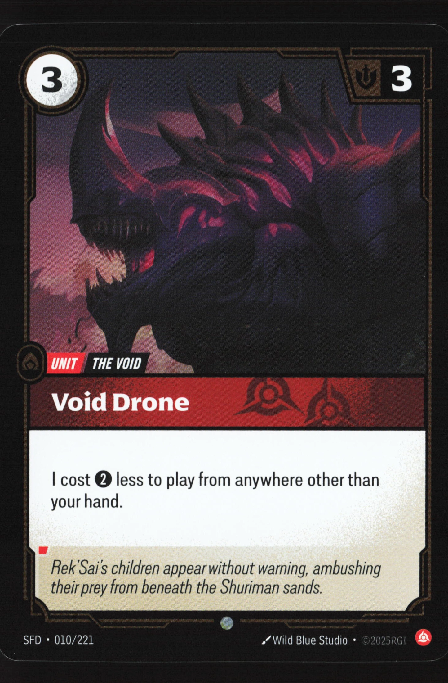 Void Drone (SFD 010) — Voorkant