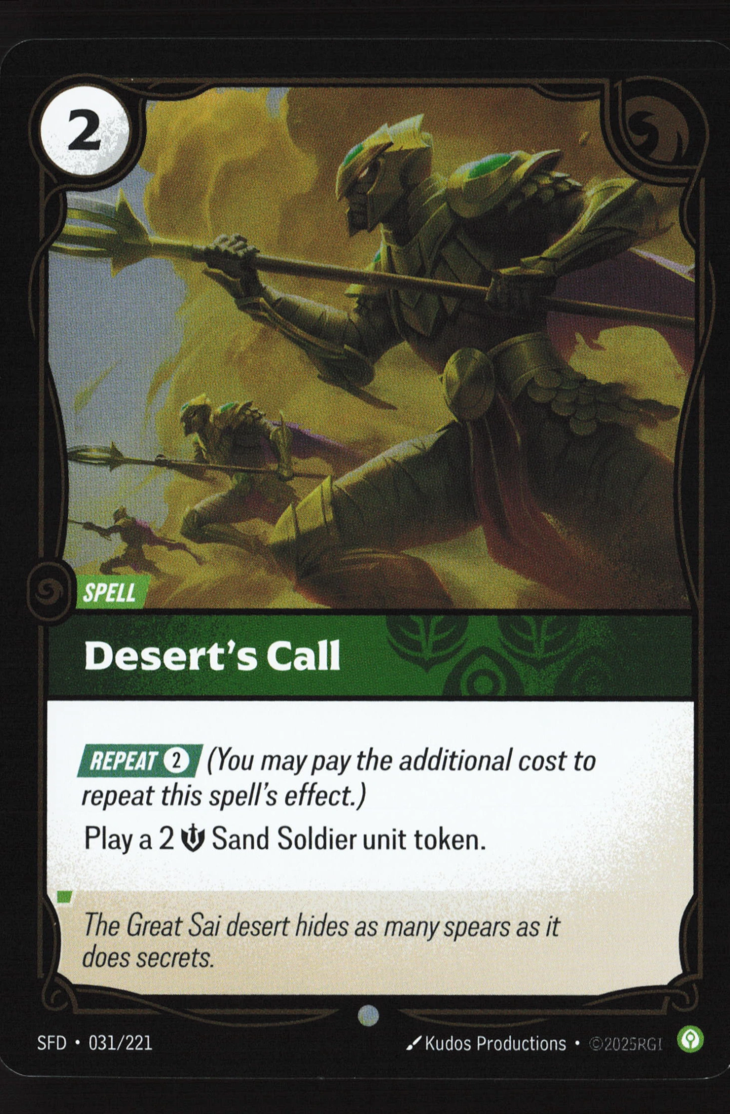 Desert's Call (SFD 031) — Voorkant