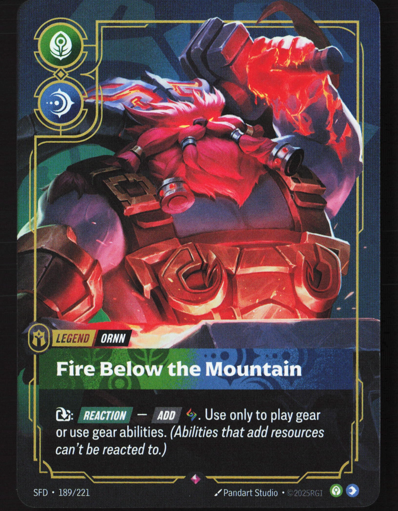 Fire Below The Mountain (SFD 189) — Voorkant