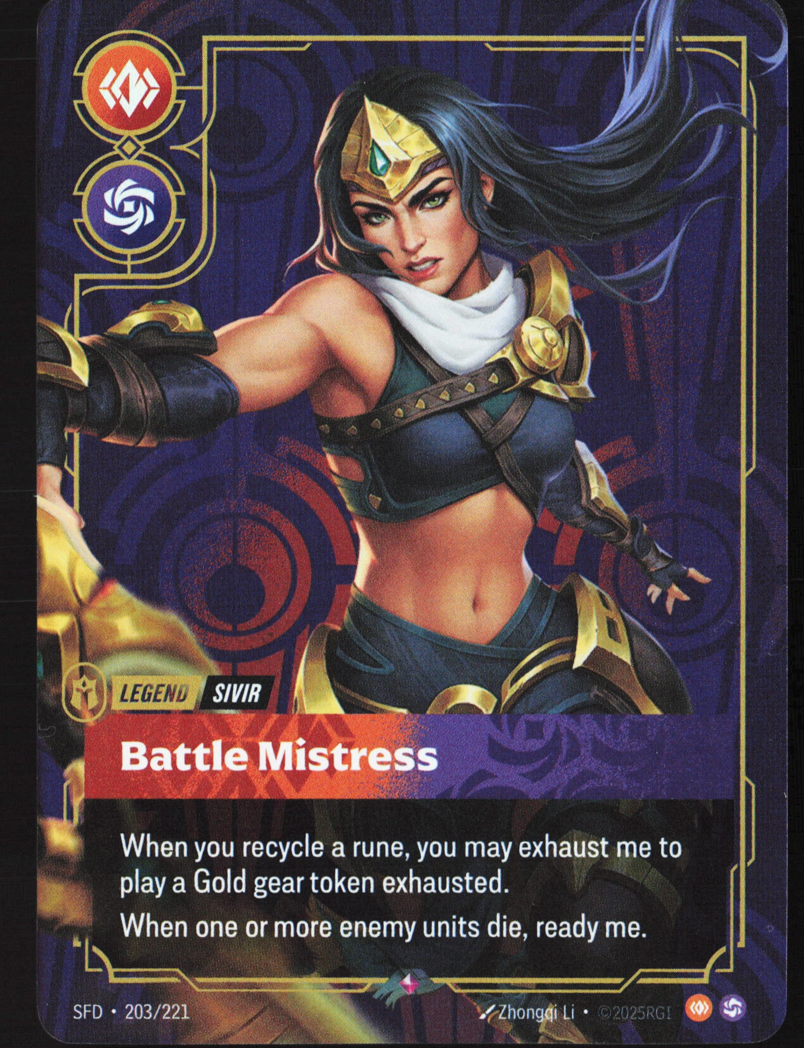 Battle Mistress (SFD 203) — Voorkant